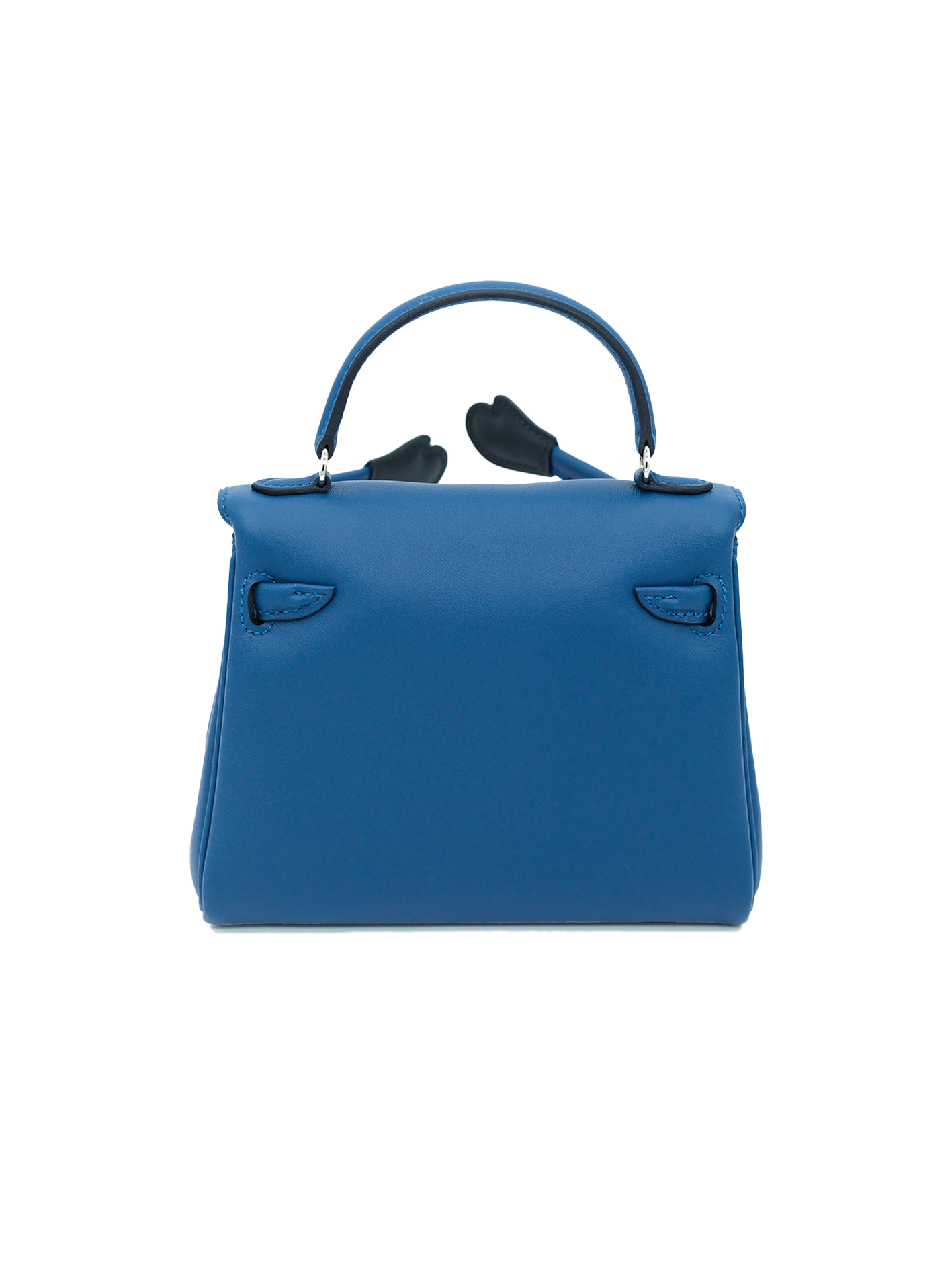 NEW HERMÈS QUELLE IDOLE KELLY DOLL SWIFT BLEU TIE/ CABAN PHW