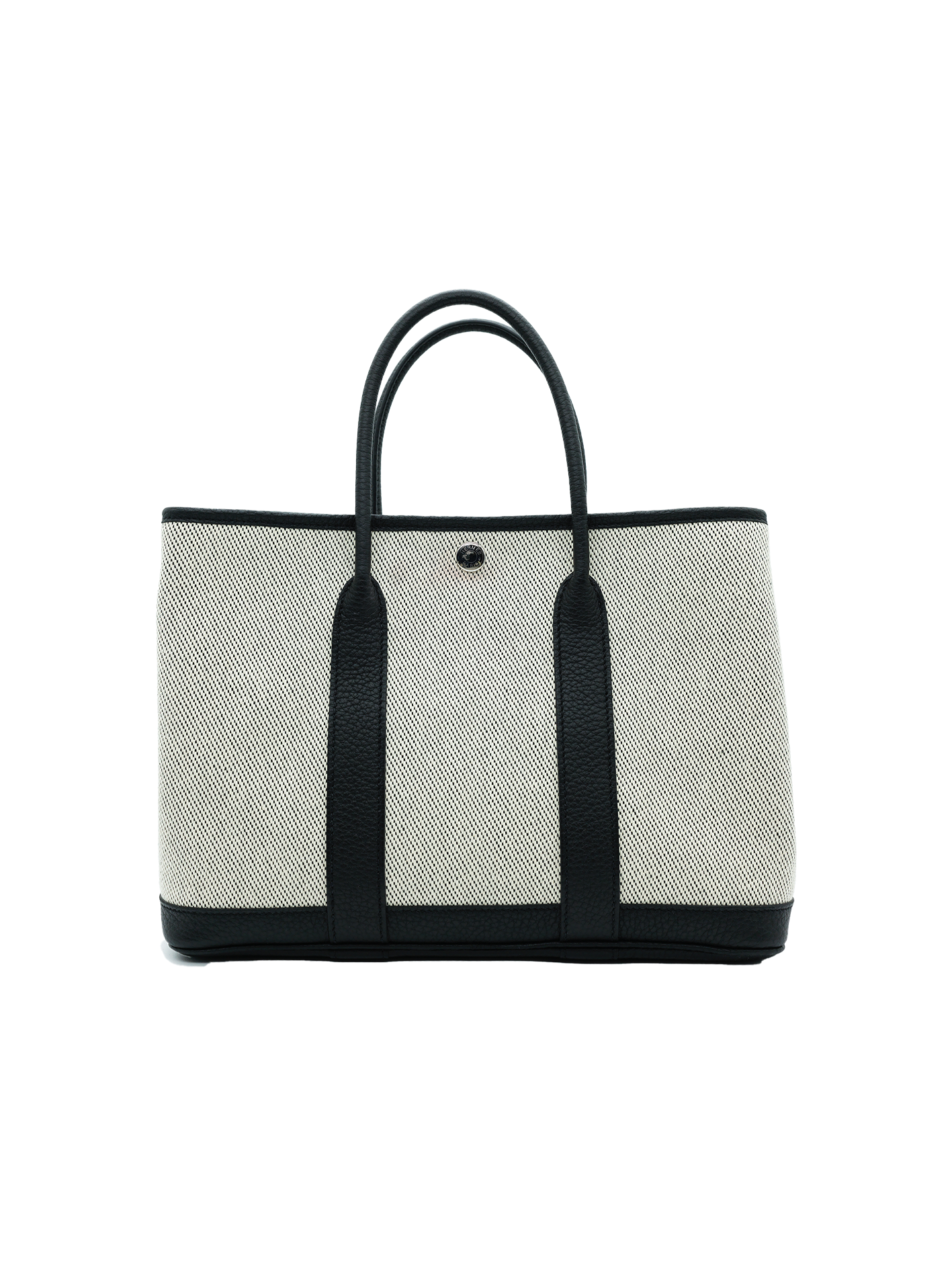 PRE-LOVED HERMÈS GARDEN PARTY 30 BLACK TOILE/ NEGONDA PHW