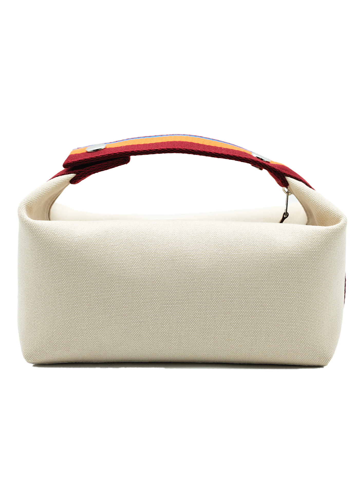 NEW HERMÈS BRIDE-A-BRAC CASE SMALL MODEL TOILE NATURAL PHW