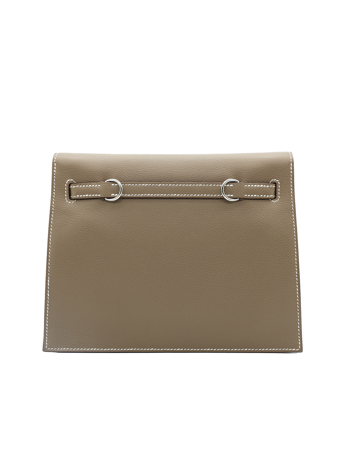 NEW HERMÈS KELLY DANSE EVERCOLOR ETOUPE PHW