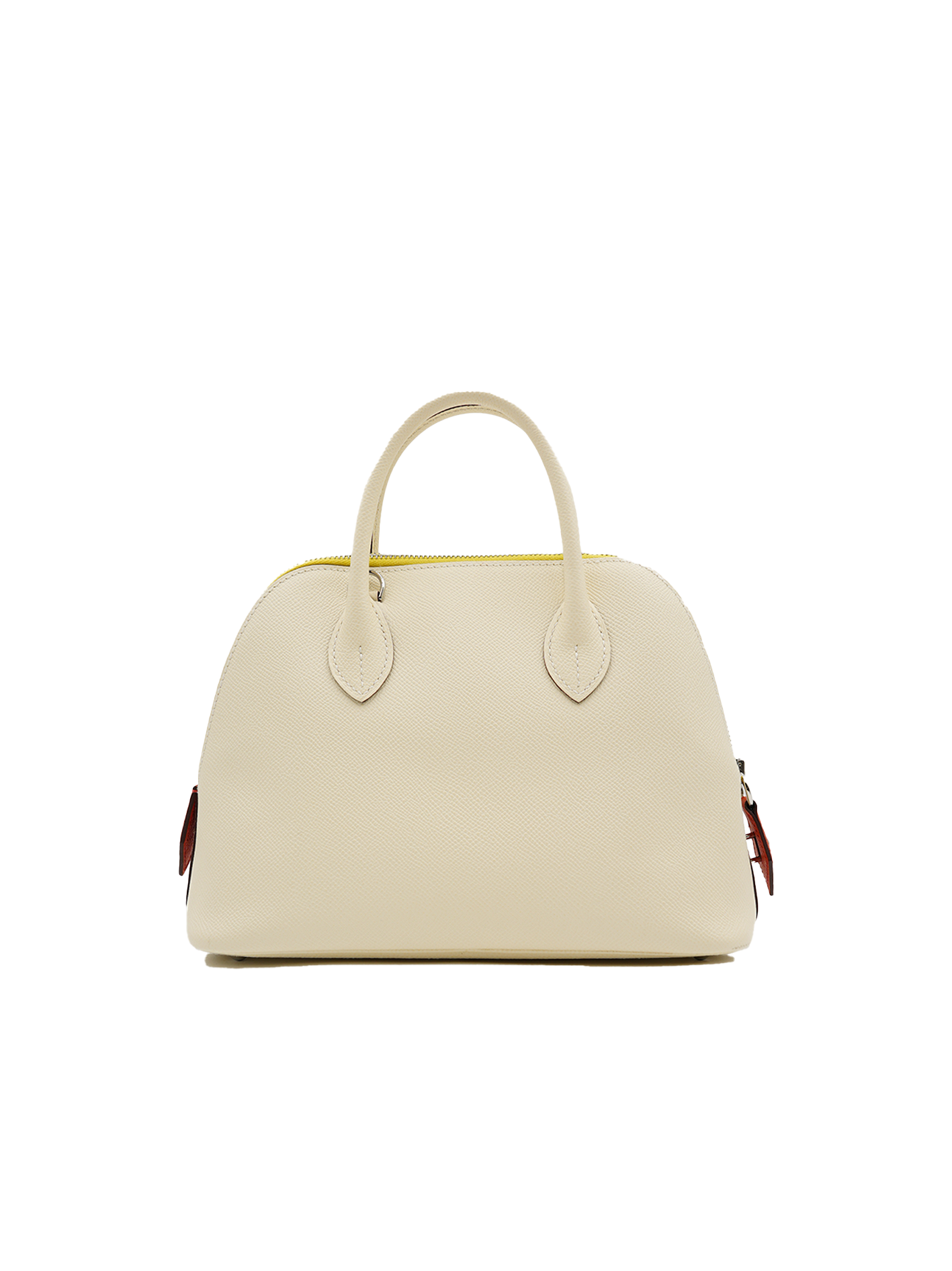 PRE-LOVED HERMÈS BOLIDE 25 EPSOM NATA/ LIME/ ORANGE PHW