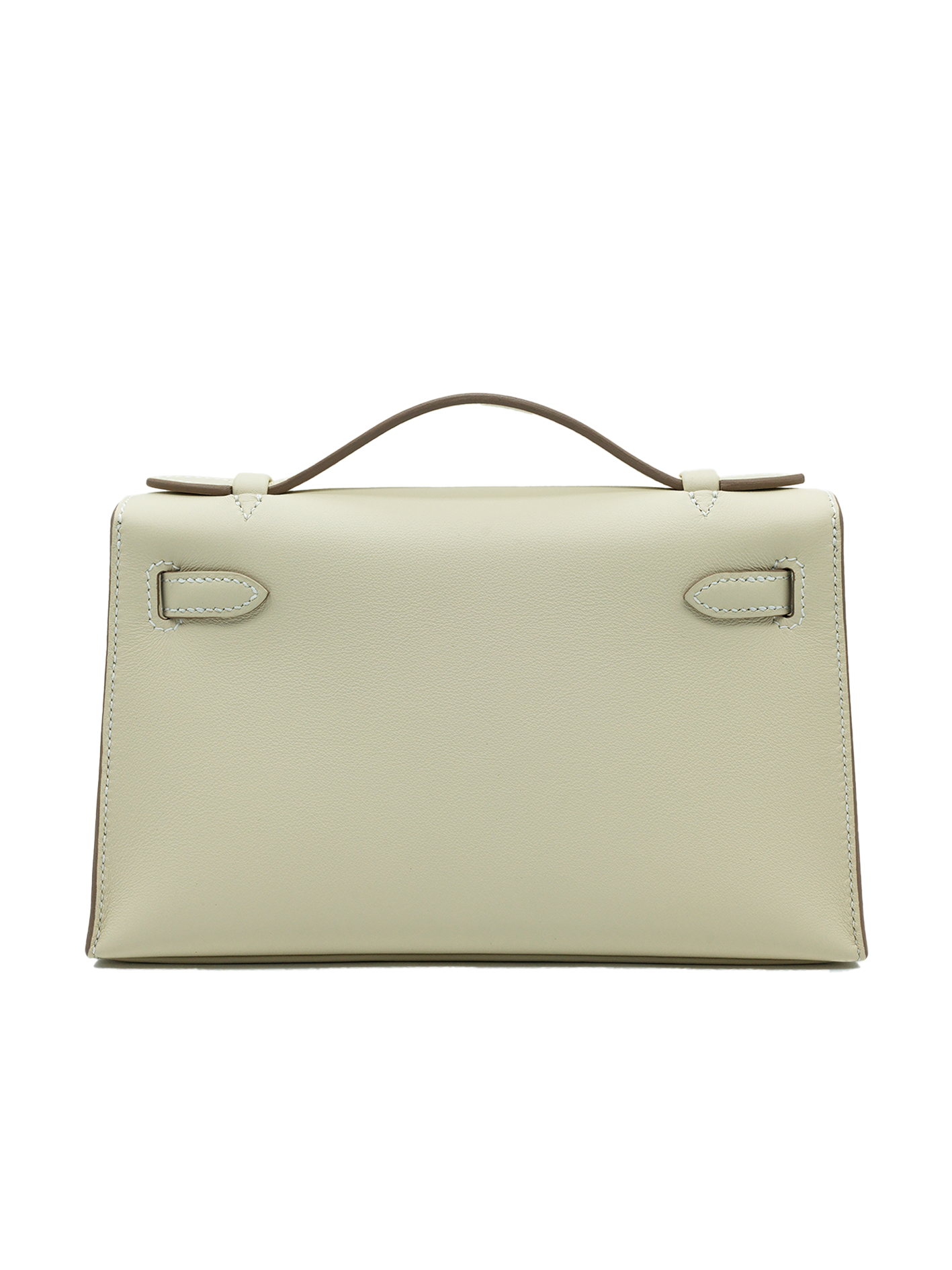 NEW HERMÈS KELLY POCHETTE SWIFT CRAIE PBHW