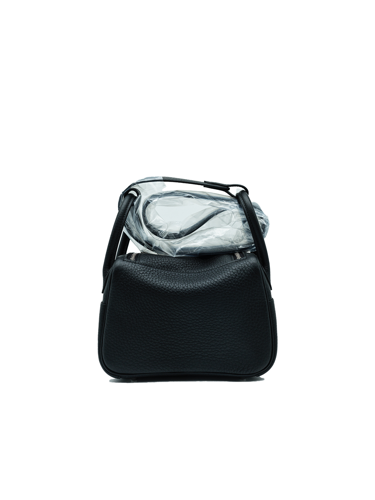 NEW HERMÈS MINI LINDY TAURILLON CLEMENCE BLACK PHW