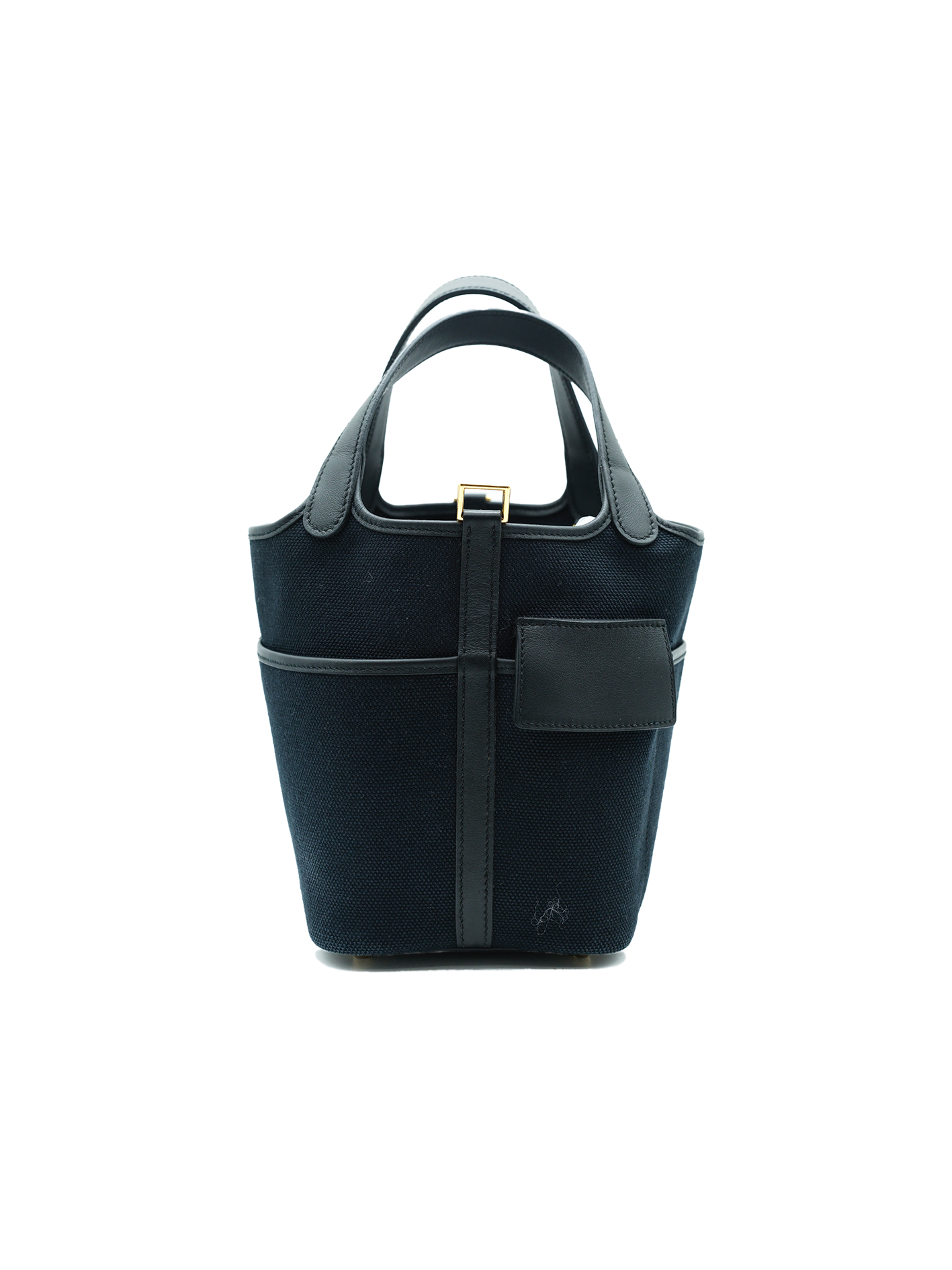 PRE-LOVED HERMÈS PICOTIN 18 CARGO TOILE/ SWIFT BLACK PHW