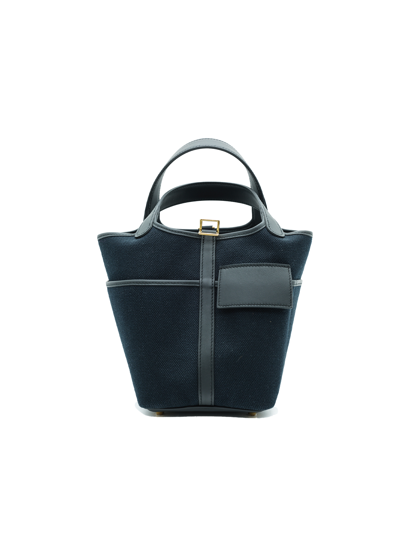 PRE-LOVED HERMÈS PICOTIN 18 CARGO TOILE/ SWIFT BLACK GHW