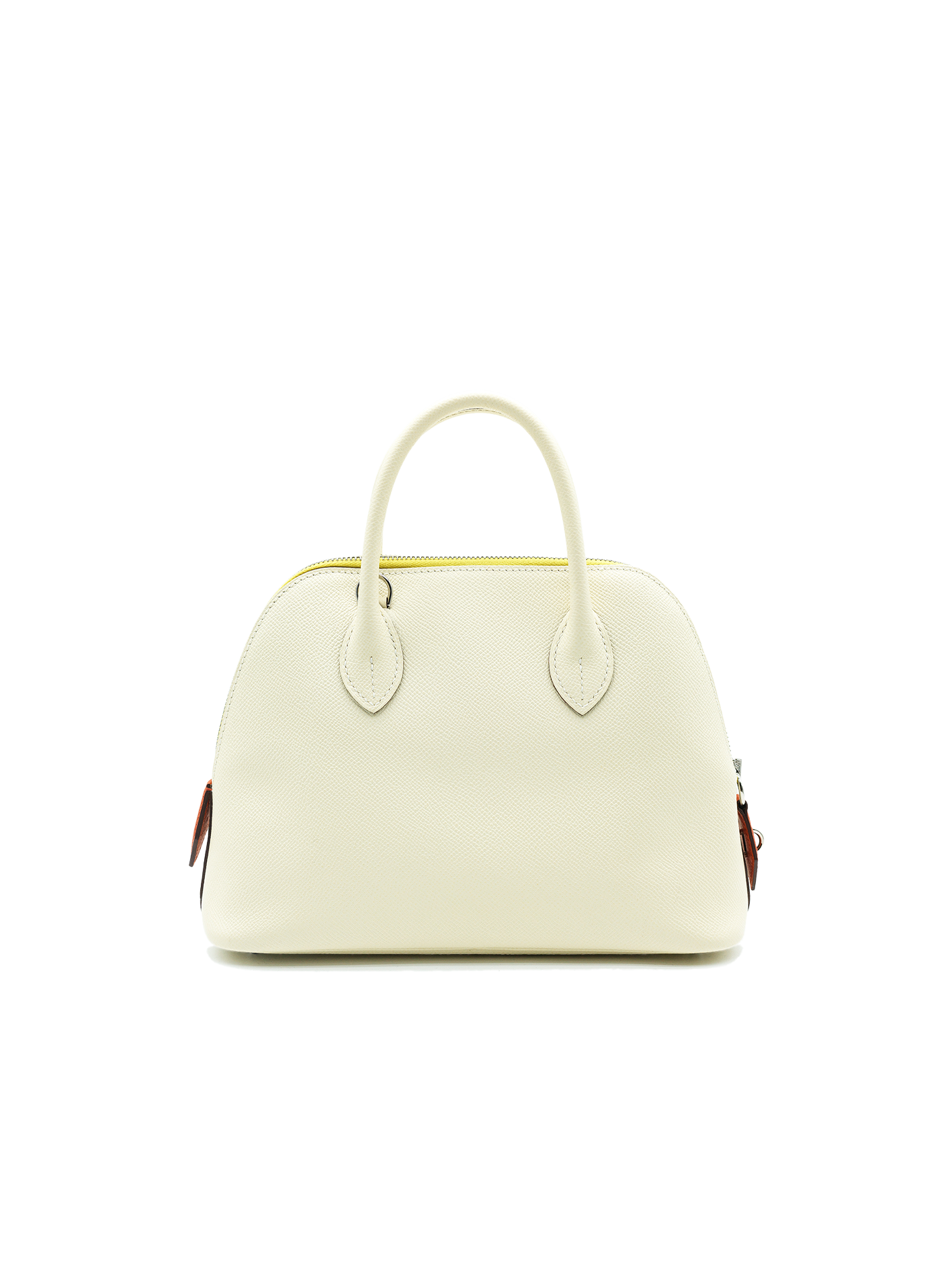 PRE-LOVED HERMÈS BOLIDE 25 EPSOM NATA/ LIME/ ORANGE H PHW