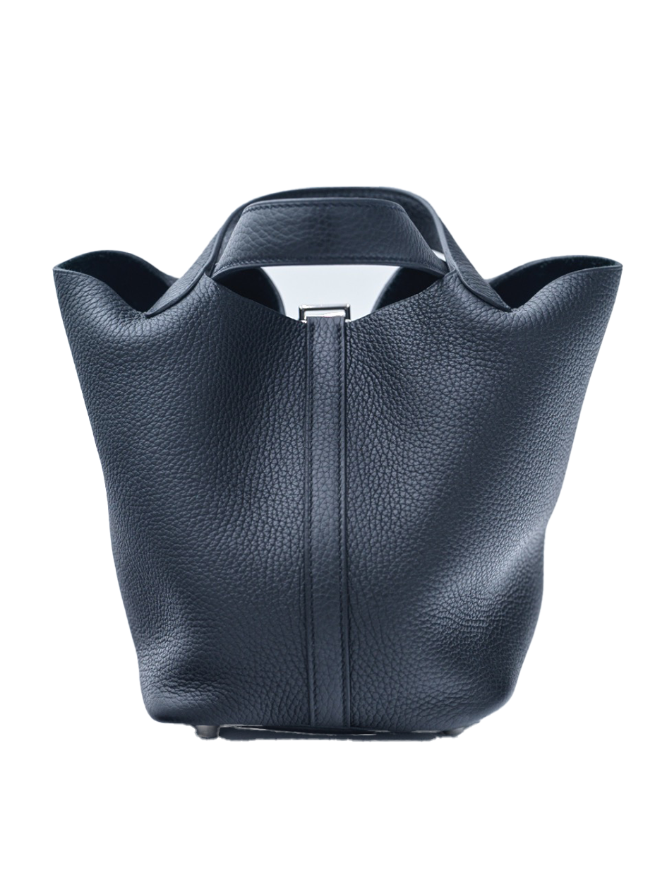 USED HERMES PICOTIN 18 TAURILLON CLEMENCE BLACK PHW