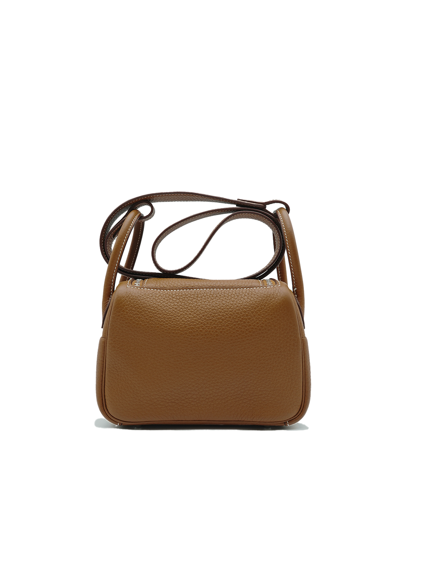 PRE-LOVED HERMES MINI LINDY TAURILLON CLEMENCE GOLD PHW