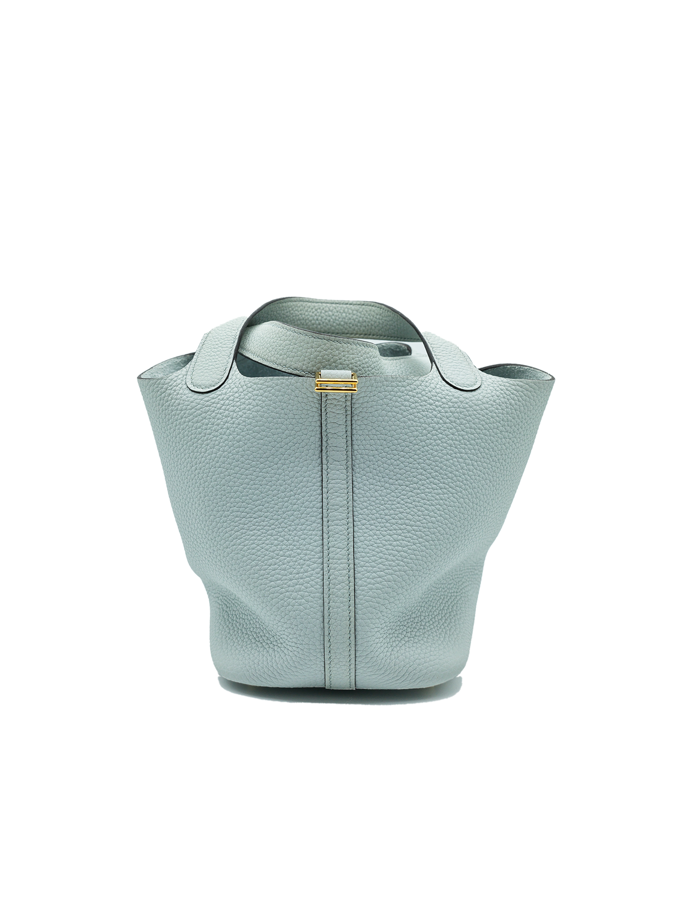 PRE-LOVED HERMES PICOTIN 18 TAURILLON CLEMENCE BLUE PALE GHW