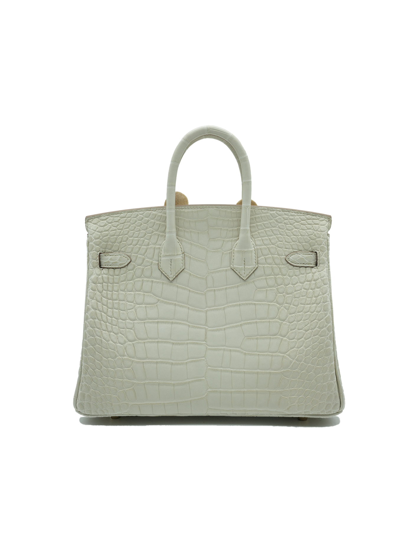 NEW HERMÈS BIRKIN 25 ALLIGATOR CROCODILE BETON GOLD HARDWARE