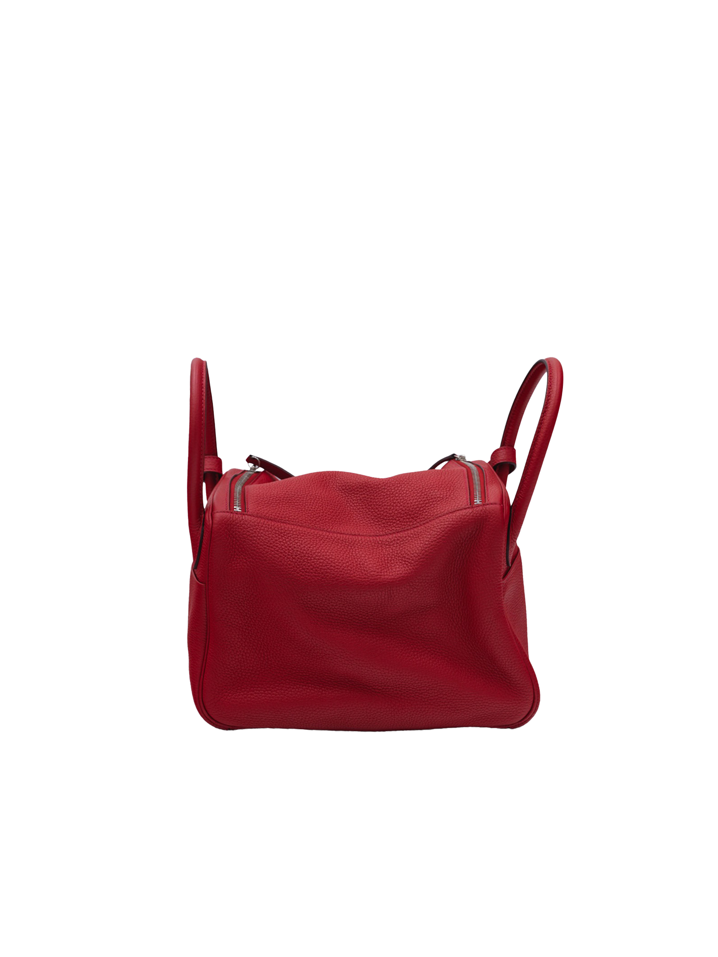 PRE-LOVED HERMÈS LINDY 30 TAURILLON CLEMENCE ROUGE CASAQUE PHW