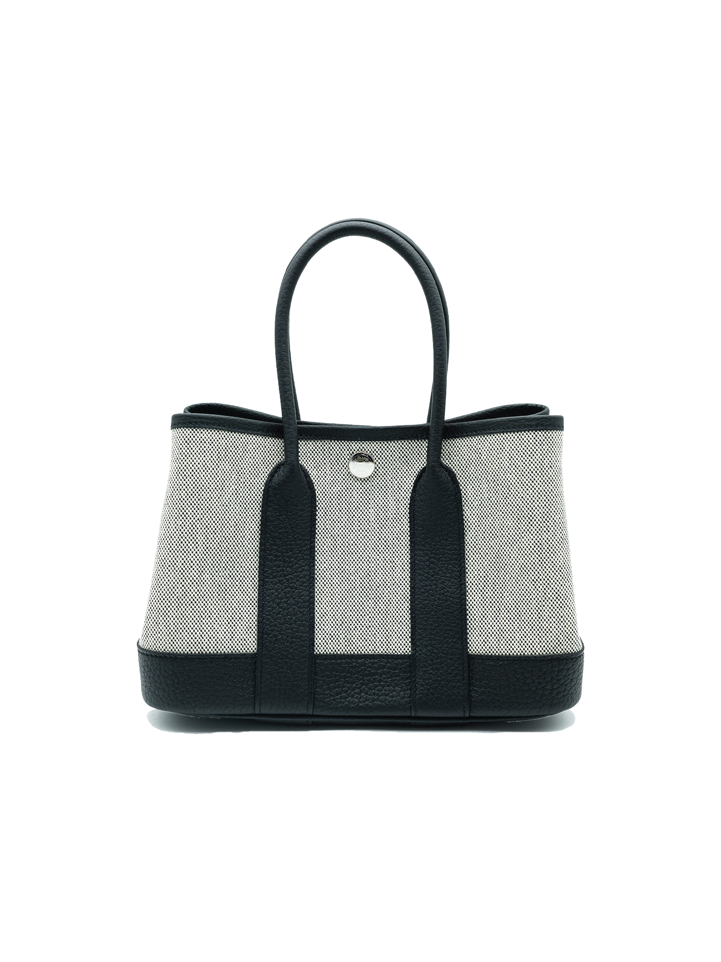 NEW HERMÈS MINI GARDEN PARTY NEGONDA/ TOILE BLACK PHW