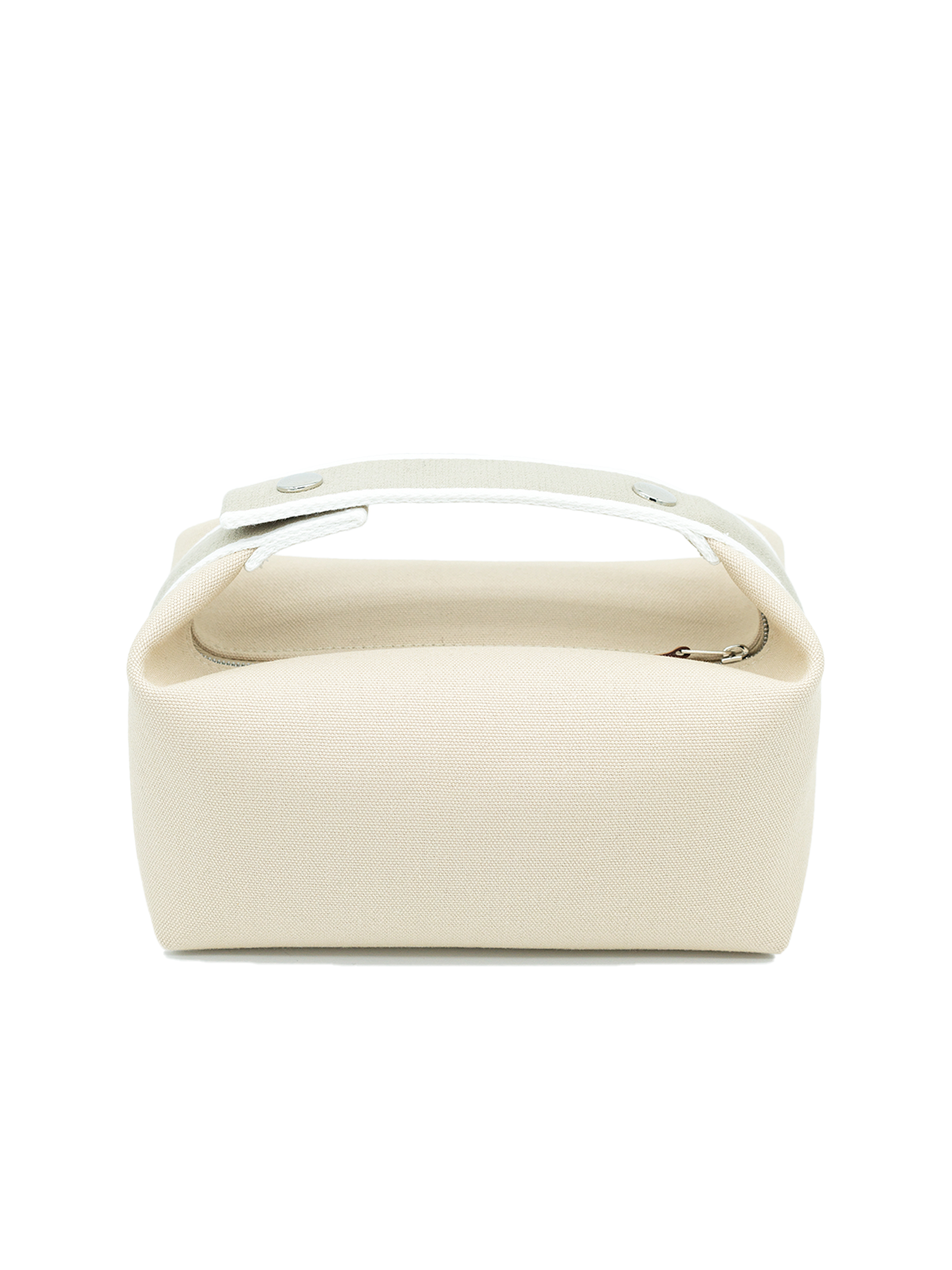 PRE-LOVED HERMÈS BRIDE-A-BRAC CASE SMALL MODEL TOILE NATURAL PHW