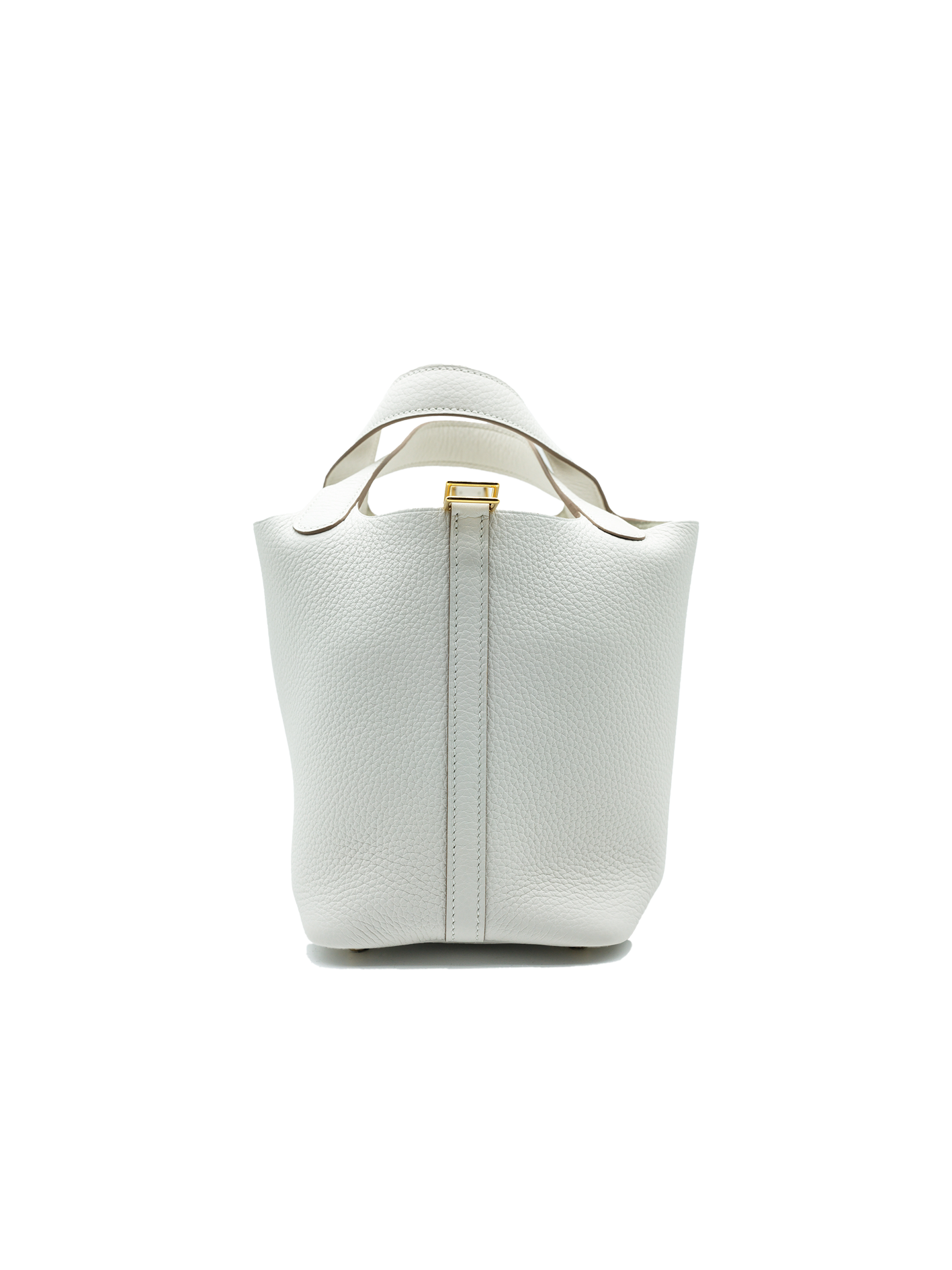 NEW HERMÈS PICOTIN 18 TAURILLON CLEMENCE GRIS PALE GHW