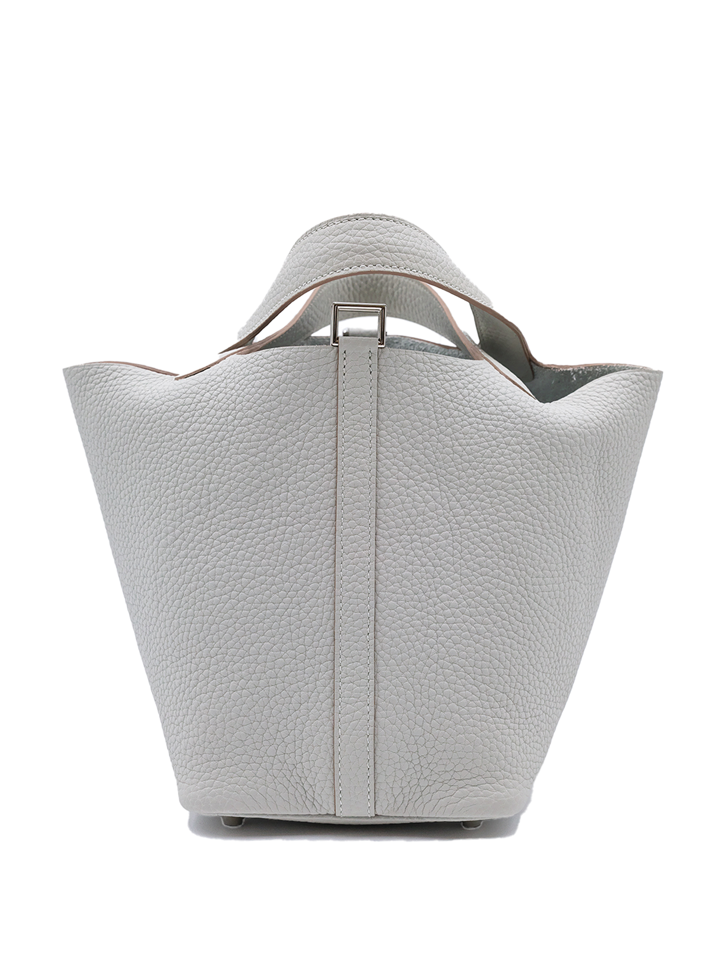 NEW HERMES PICOTIN 18 TAURILLON CLEMENCE GRIS PERLE PHW