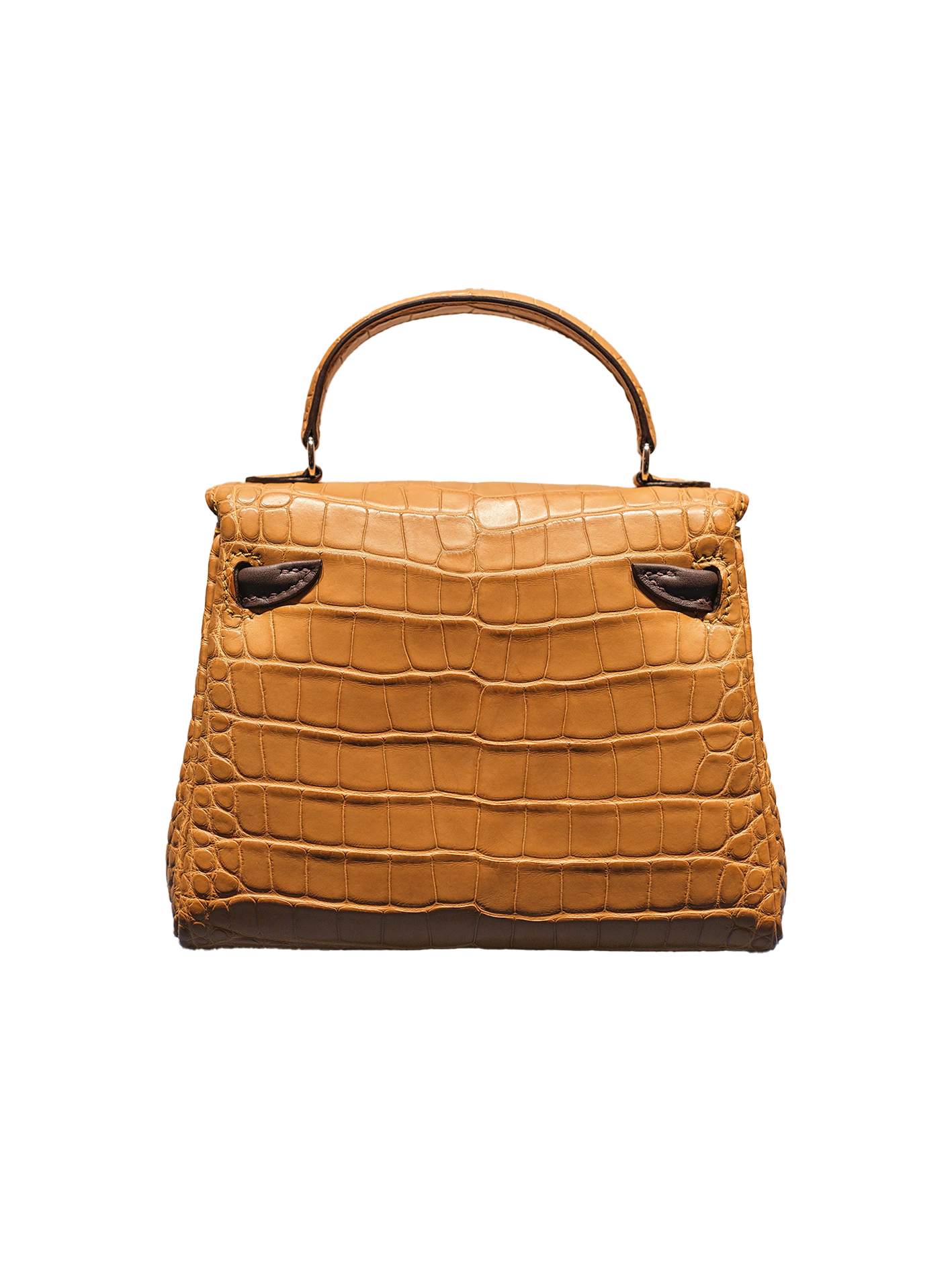 NEW HERMÈS QUELLE IDOLE KELLY DOLL NILOTICUS CROCODILE KRAFT/ EBENE PHW