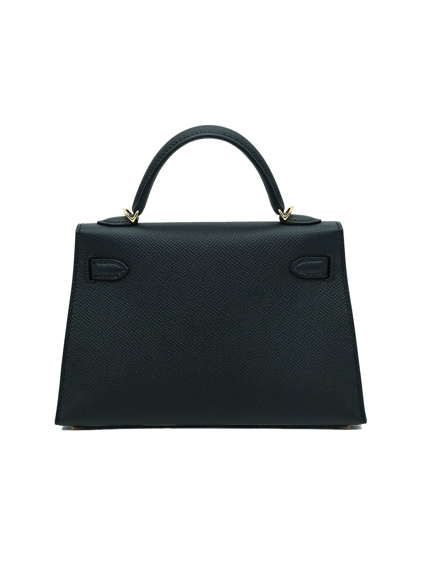 NEW HERMÈS MINI KELLY II EPSOM BLACK GHW