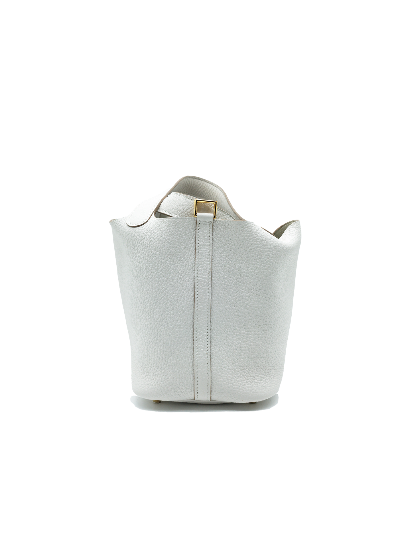 NEW HERMÈS PICOTIN 18 TAURILLON CLEMENCE NEW WHITE GHW