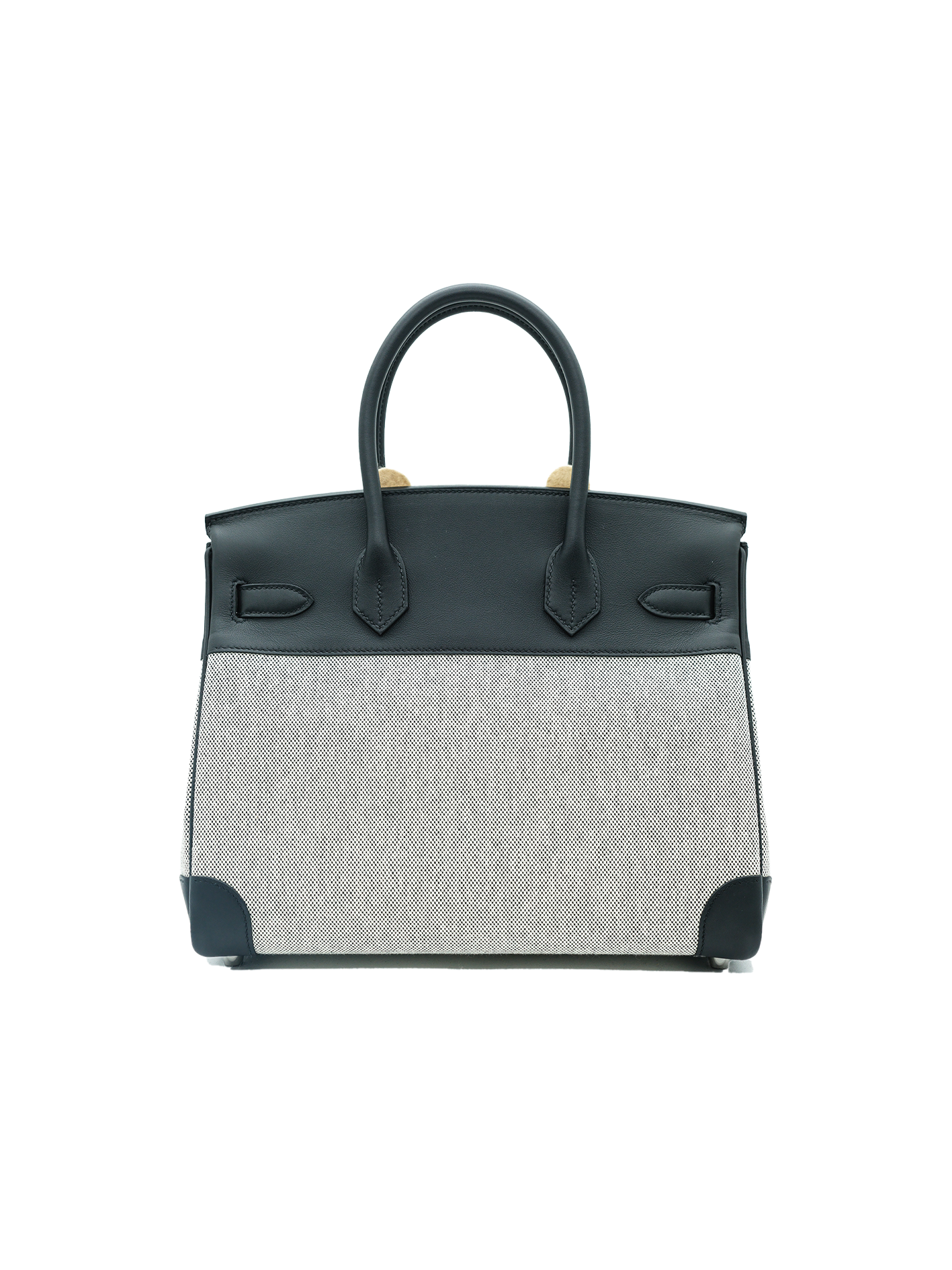 NEW HERMÈS BIRKIN 30 TOILE/ SWIFT BLACK PHW