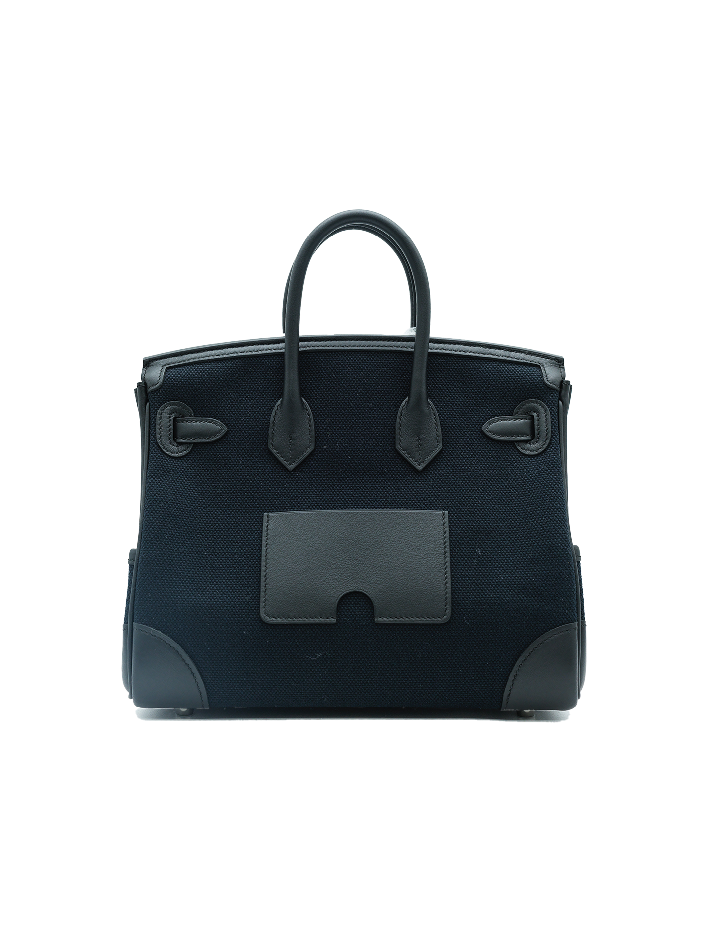 NEW HERMÈS BIRKIN 25 CARGO TOILE BLACK PHW