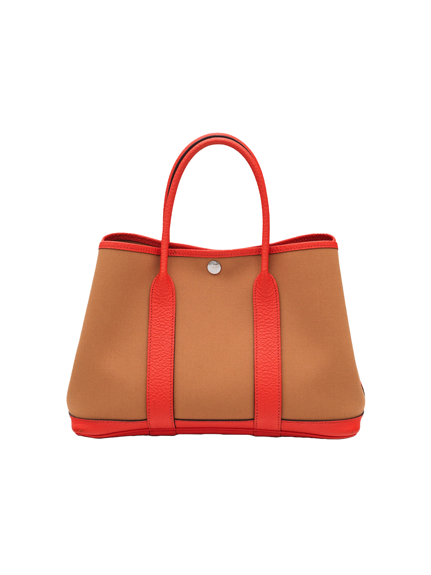 PRE-LOVED HERMÈS GARDEN PARTY 30 ORANGE W/ TOILE PHW