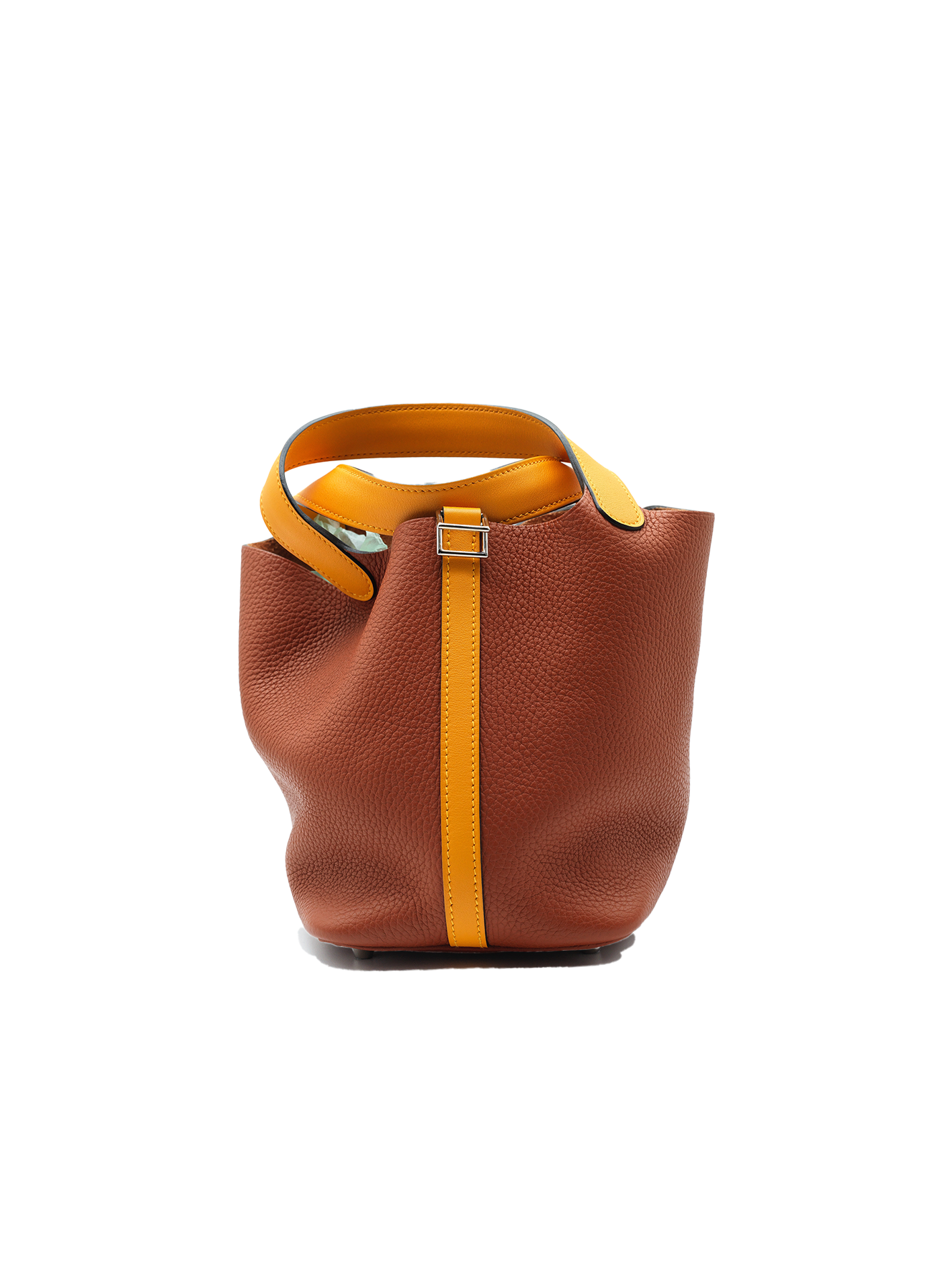 PRE-LOVED HERMÈS PICOTIN 18 TAURILLON CLEMENCE POTIRON ORANGE/ JAUNE DOR PHW
