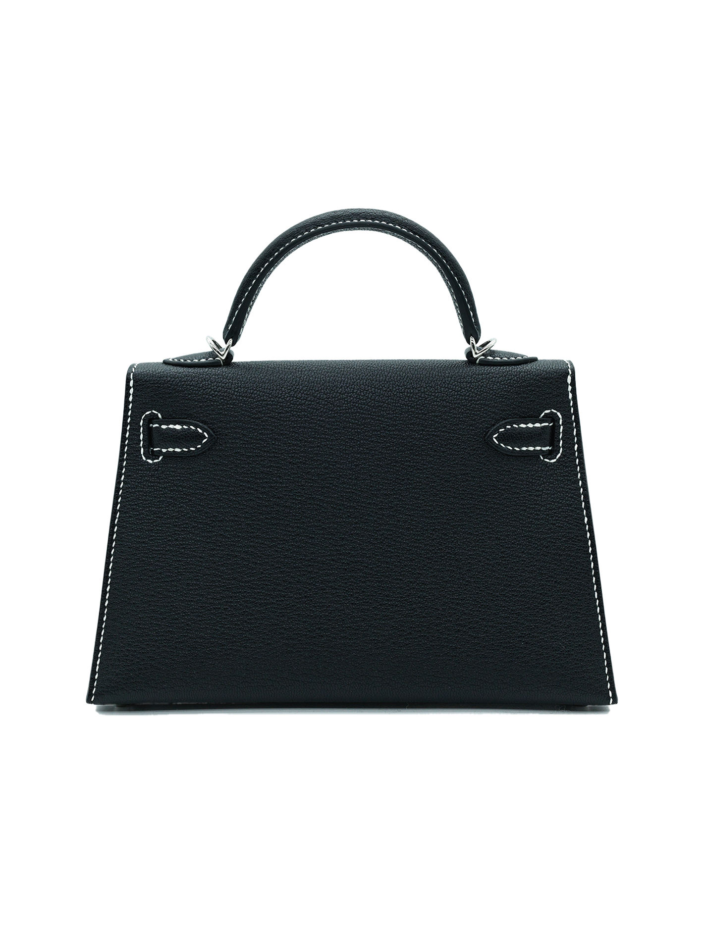 NEW HERMÈS MINI KELLY II EPSOM BLACK PHW