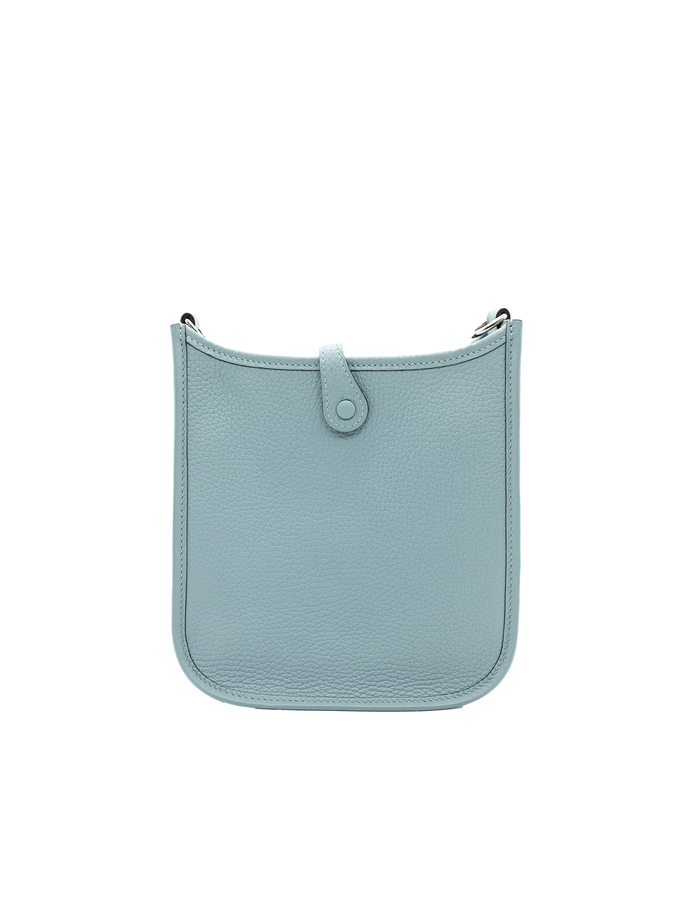 NEW HERMÈS MINI EVELYNE TAURILLON CLEMENCE GRIS PANTIN PHW