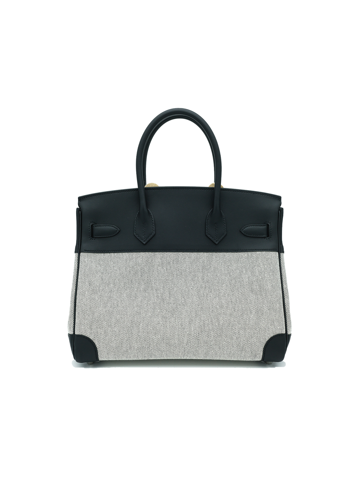 NEW HERMÈS BIRKIN 30 TOILE/ SWIFT BLACK PHW