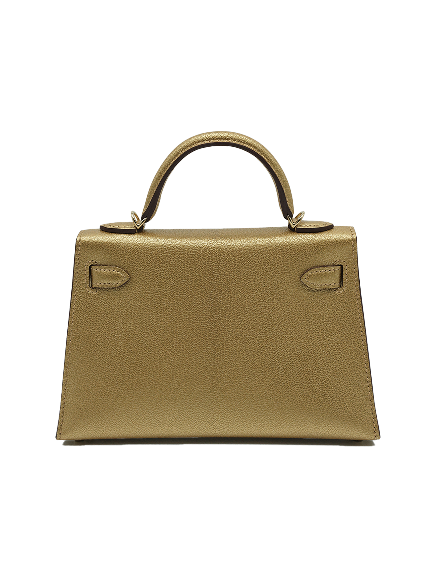 NEW HERMÈS MINI KELLY II MYSORE OLYMPIC GOLD METALLIC DORÉ PBHW
