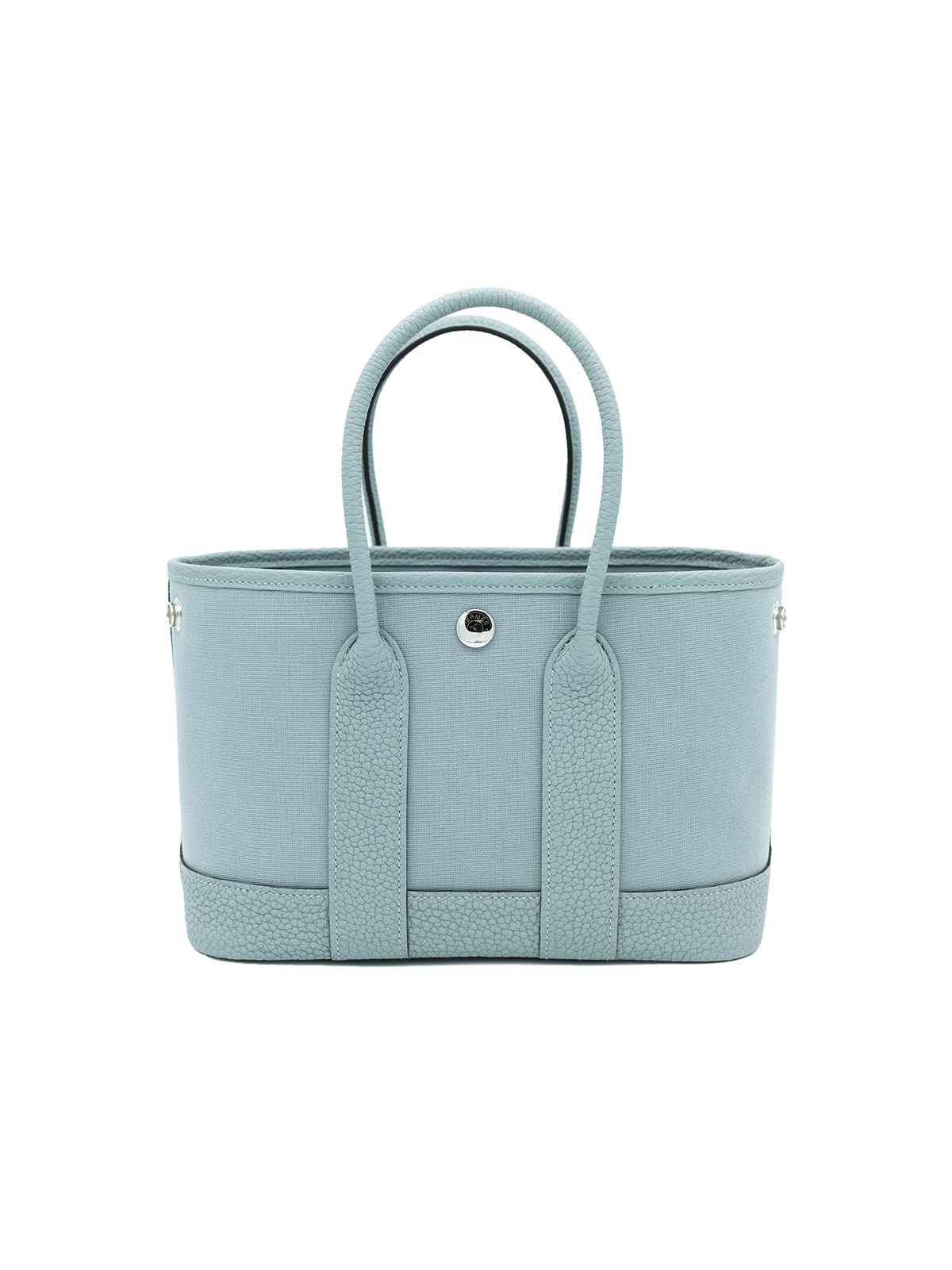 NEW HERMÈS MINI GARDEN PARTY TOILE/ NEGONDA GRIS PANTIN PHW