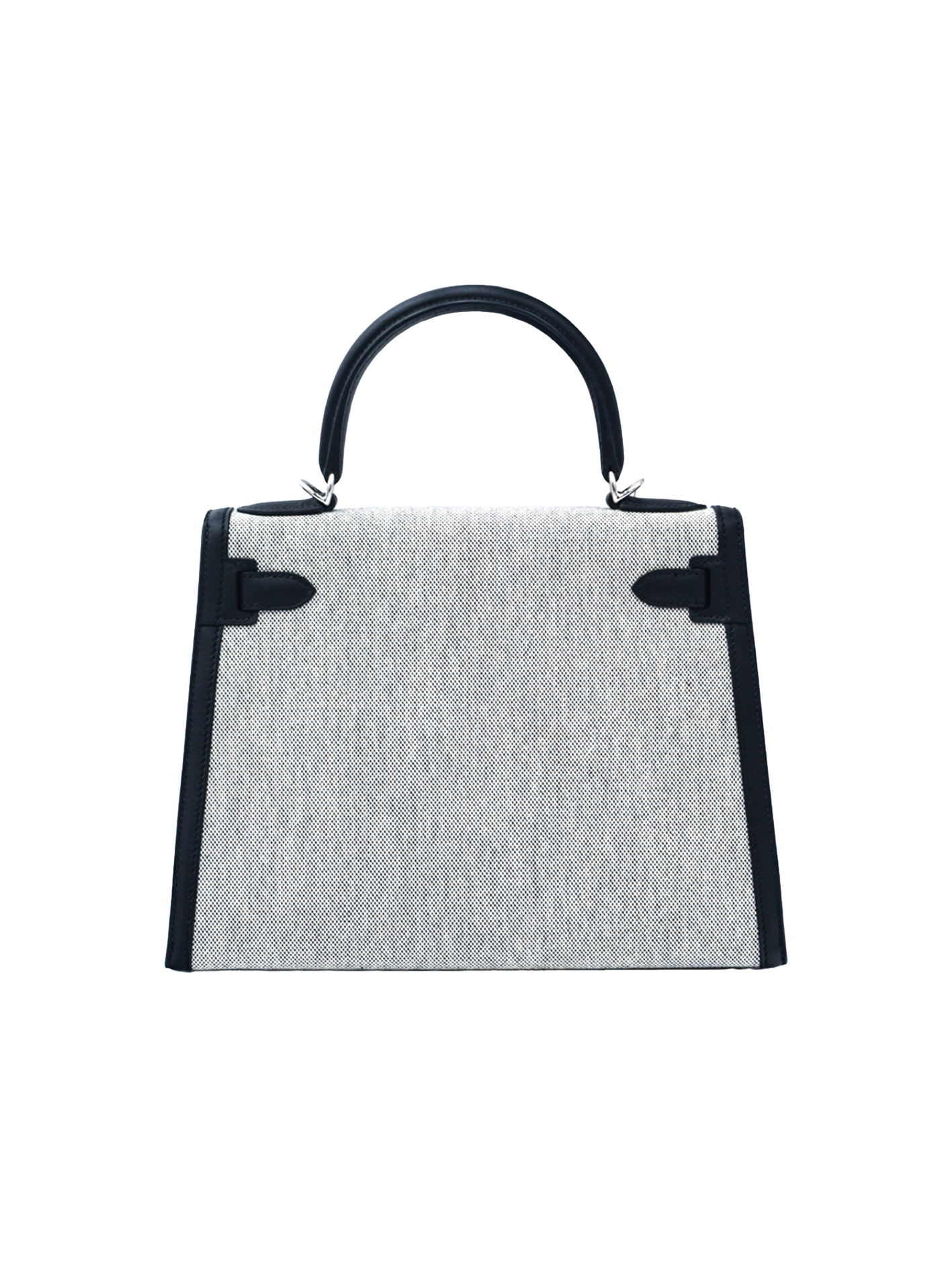 PRE-LOVED HERMÈS KELLY 28 SWIFT BLACK W/ TOILE PHW