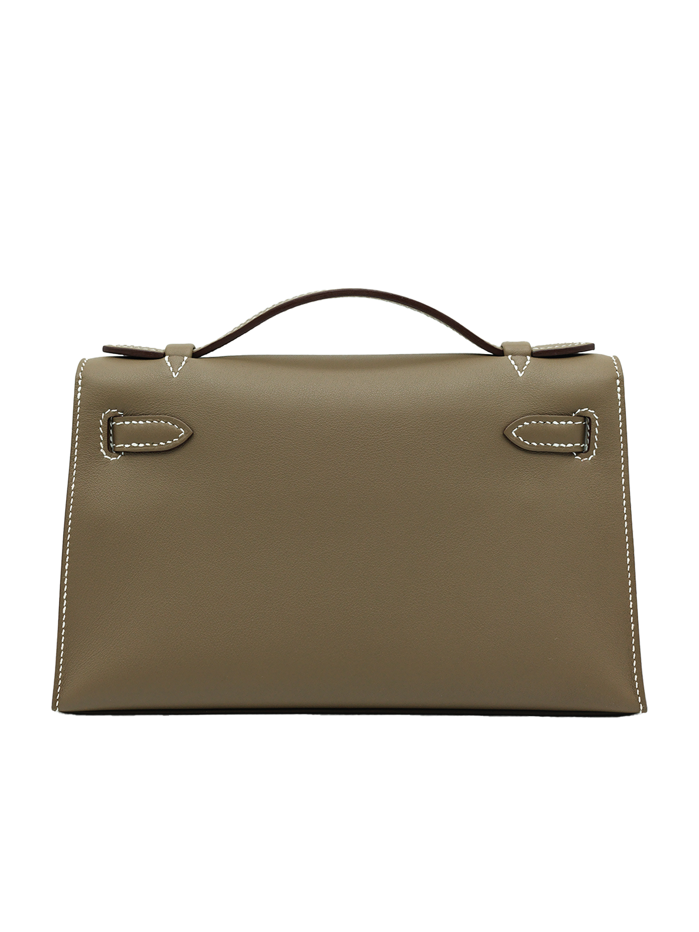 NEW HERMÈS KELLY POCHETTE SWIFT ETOUPE PHW