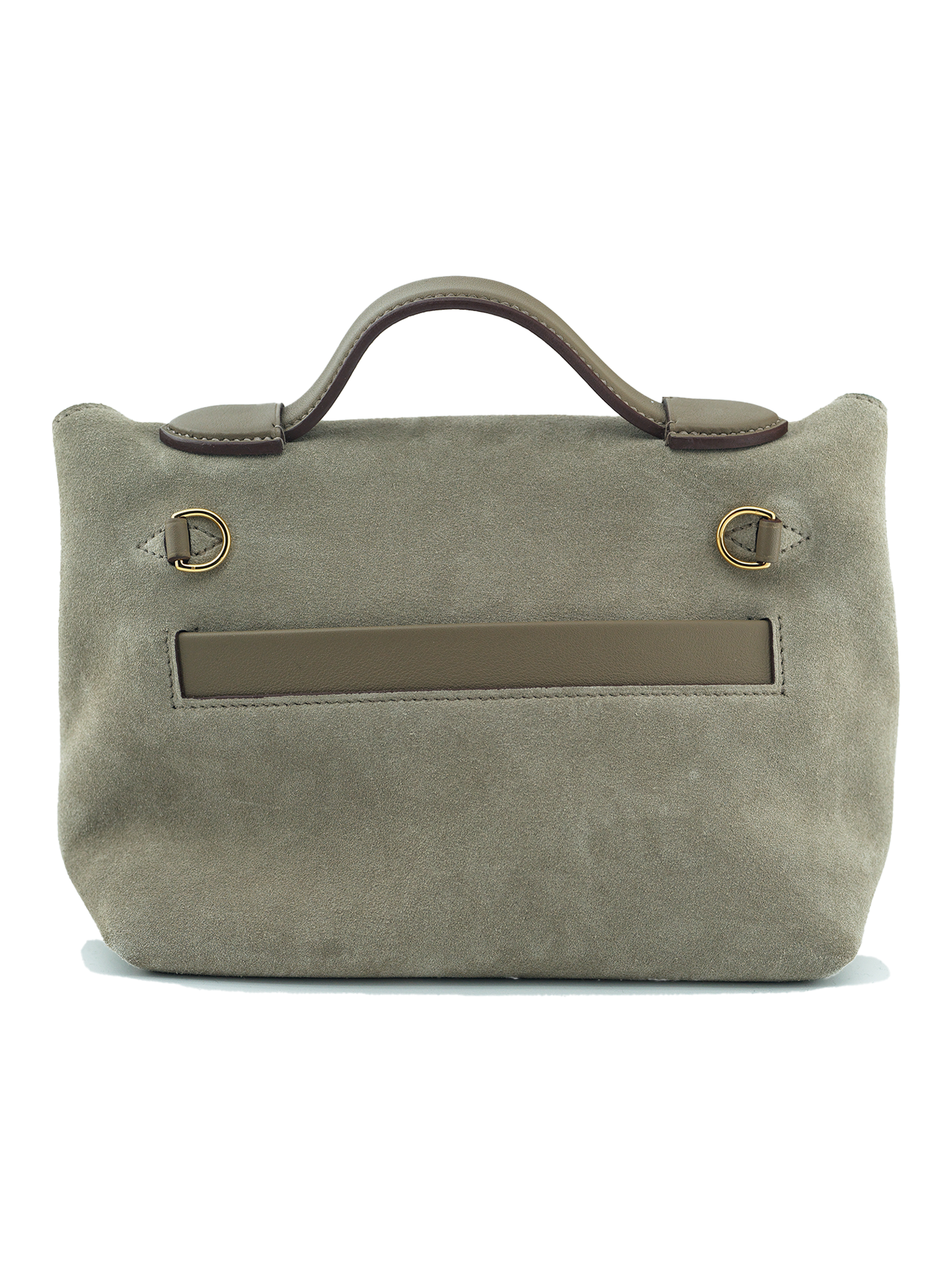 PRE-LOVED HERMES MINI 2424 SWIFT/ SUEDE GRIS CAILOR/ ETOUPE GHW