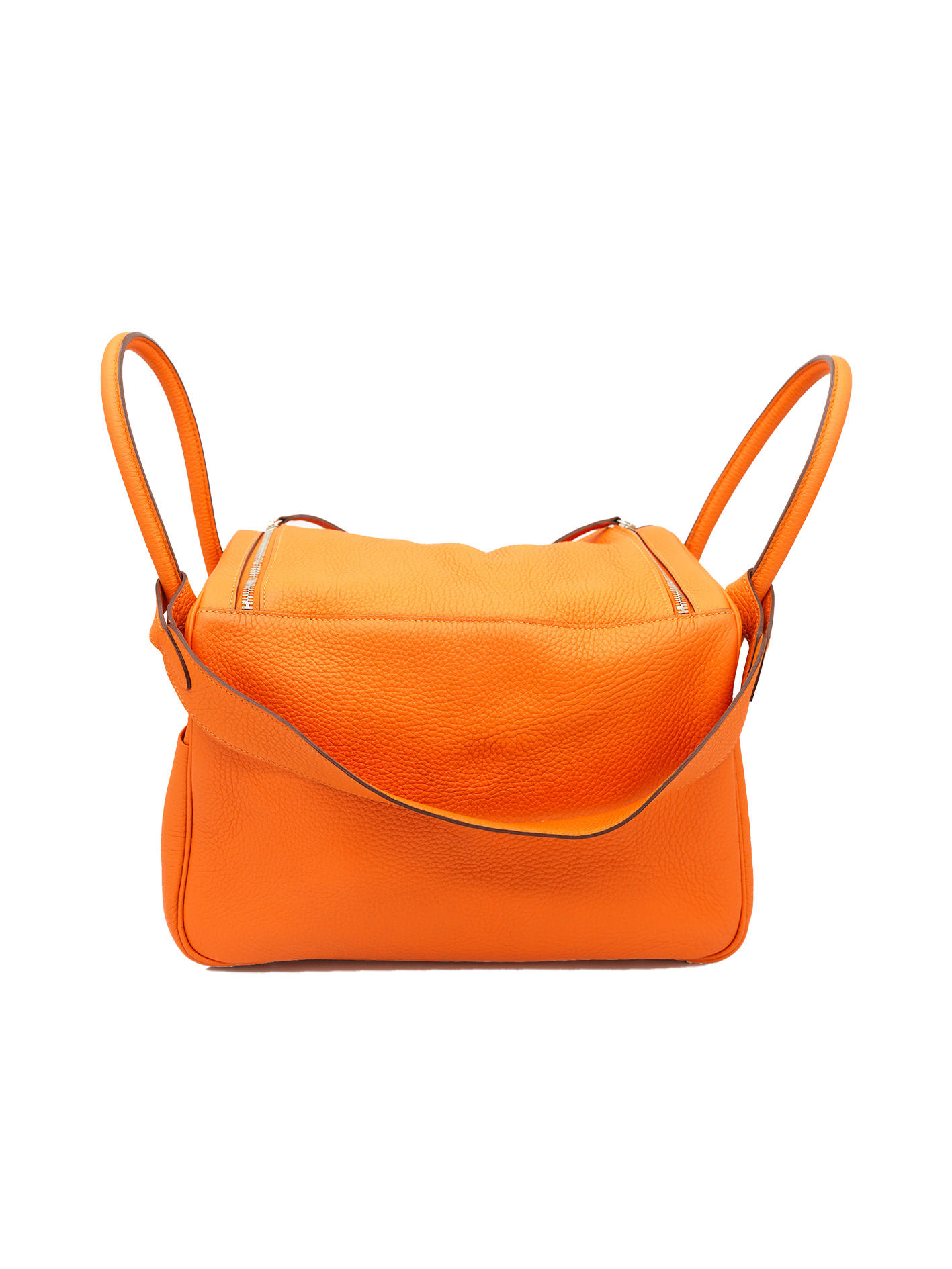 PRE-LOVED HERMÈS LINDY 36 TAURILLON CLEMENCE ORANGE PHW