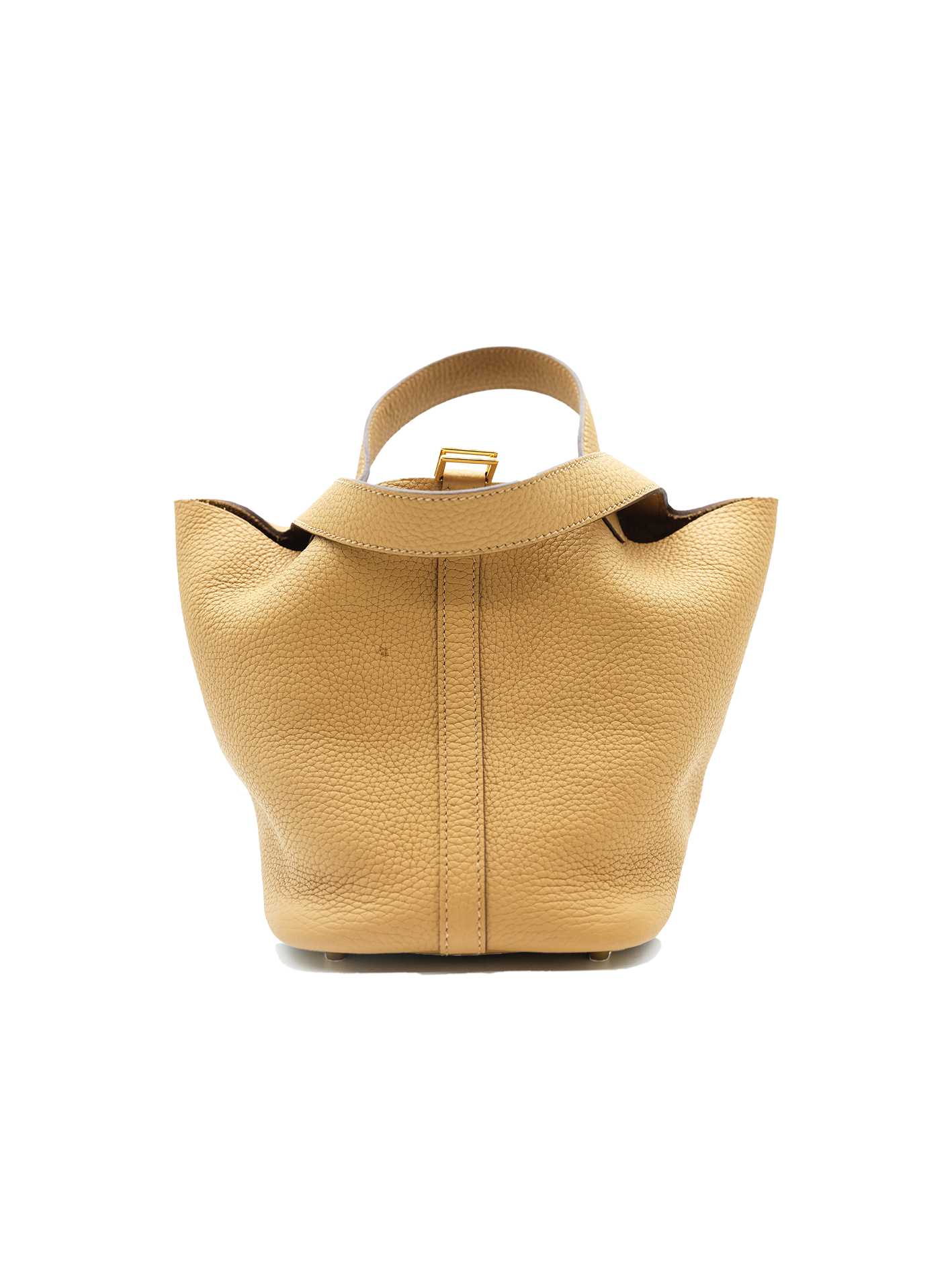 PRE-LOVED HERMÈS PICOTIN 18 TAURILLON CLEMENCE BISCUIT GHW
