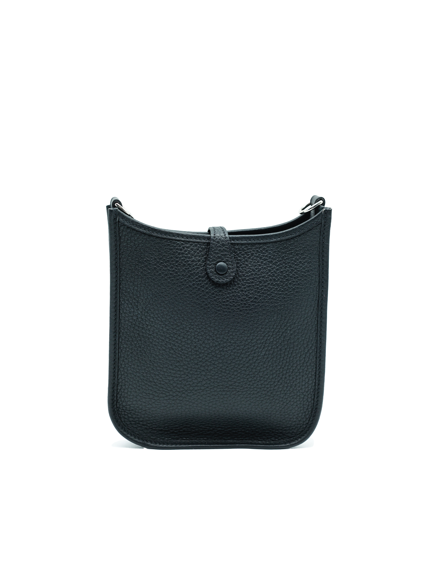 PRE-LOVED HERMÈS MINI EVELYNE TAURILLON CLEMENCE BLACK PHW