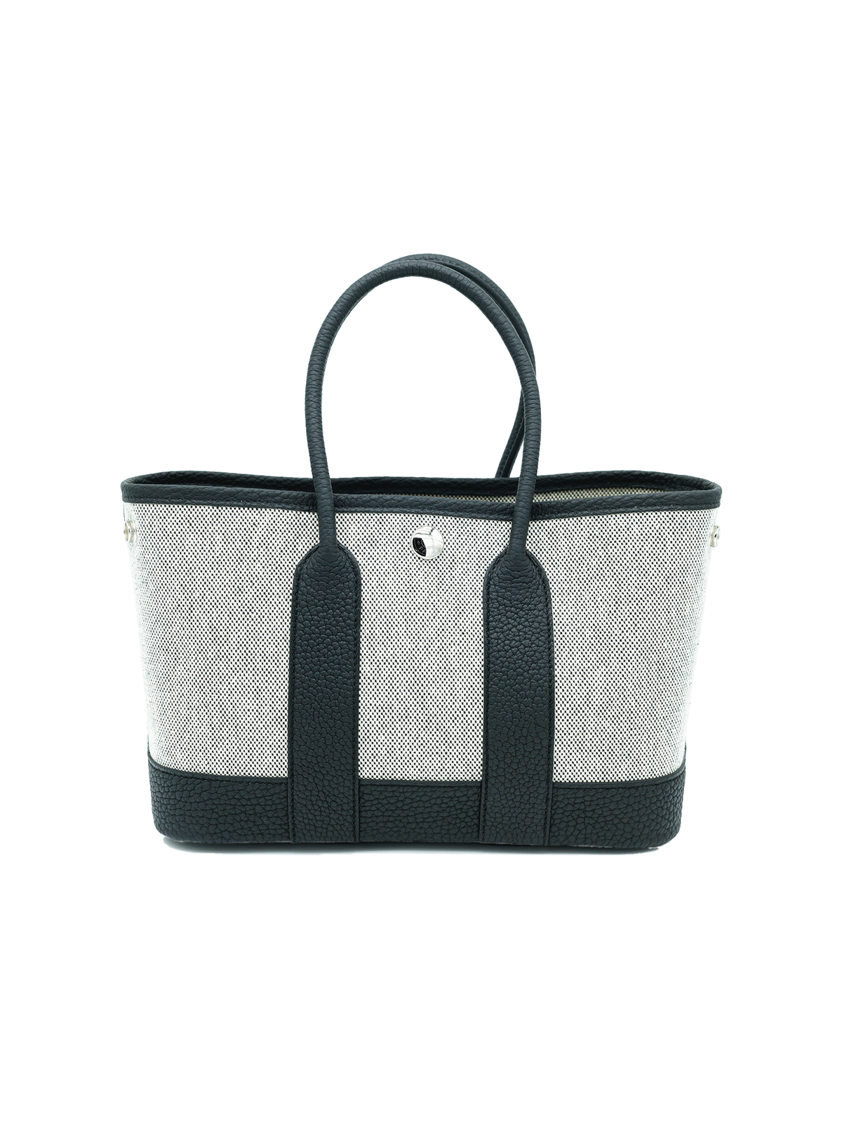 NEW HERMÈS MINI GARDEN PARTY TOILE/ NEGONDA BLACK PHW