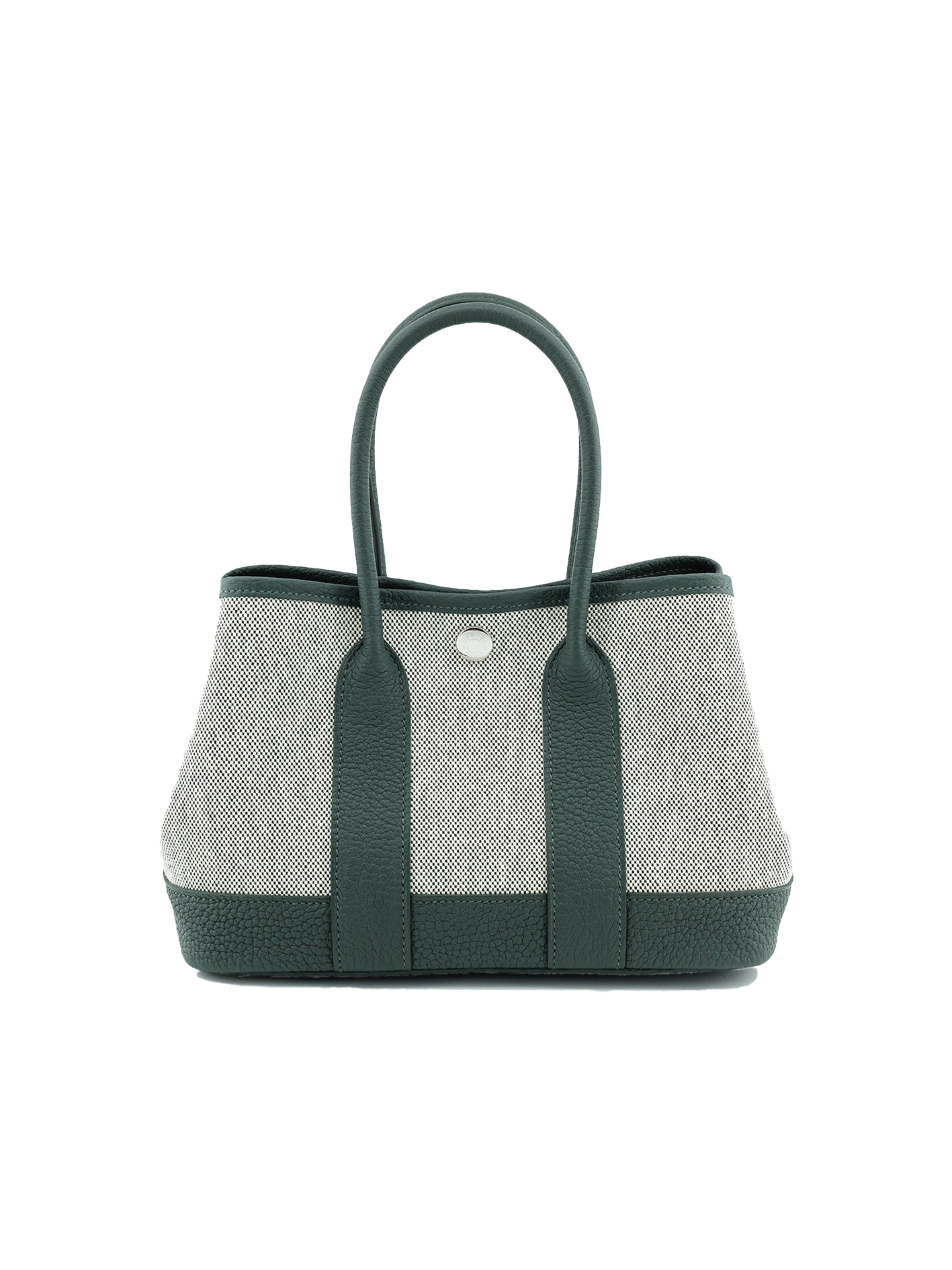 NEW HERMÈS MINI GARDEN PARTY TOILE VERT MANGROVE PHW
