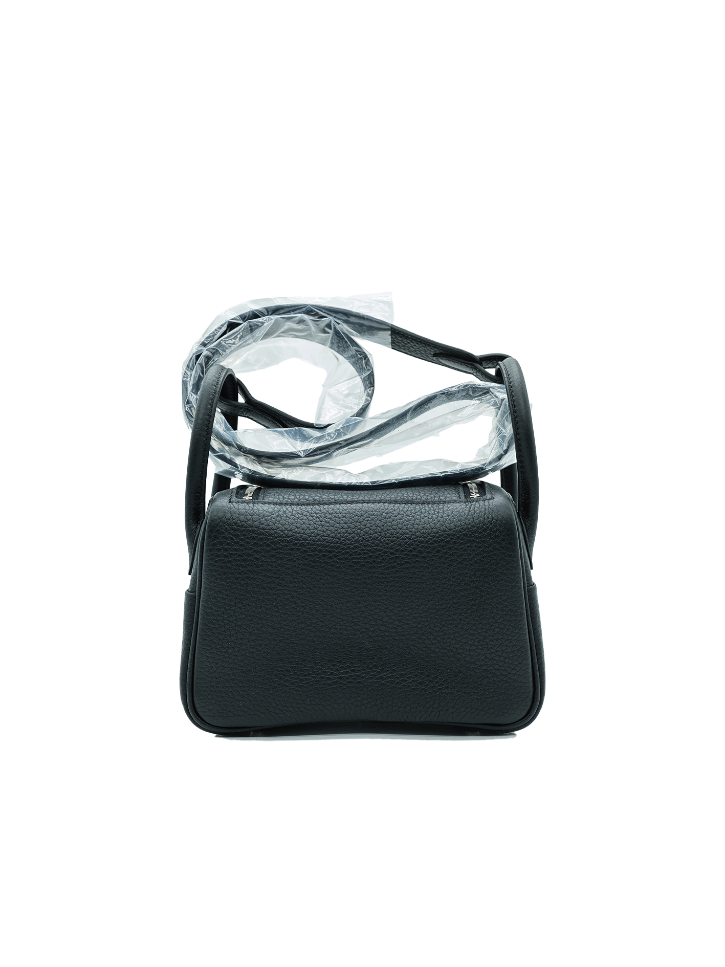 NEW HERMÈS MINI LINDY TAURILLON CLEMENCE BLACK PHW