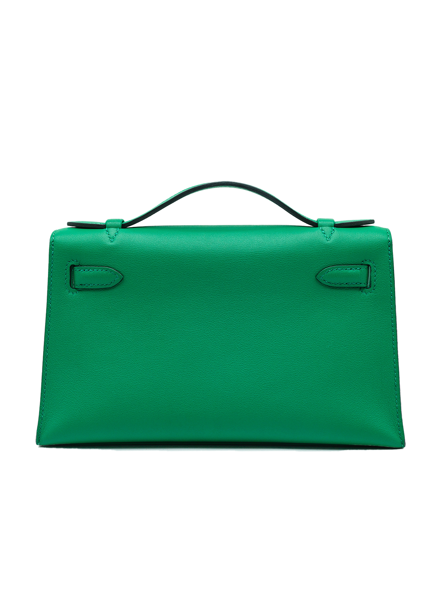 PRE-LOVED HERMÈS KELLY POCHETTE SWIFT VERT VERTIGO GHW