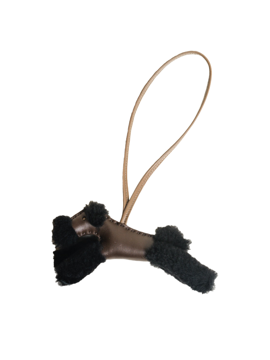 NEW HERMÈS BUDY CHARM CHOCOLATE/ BLACK/ SWIFT