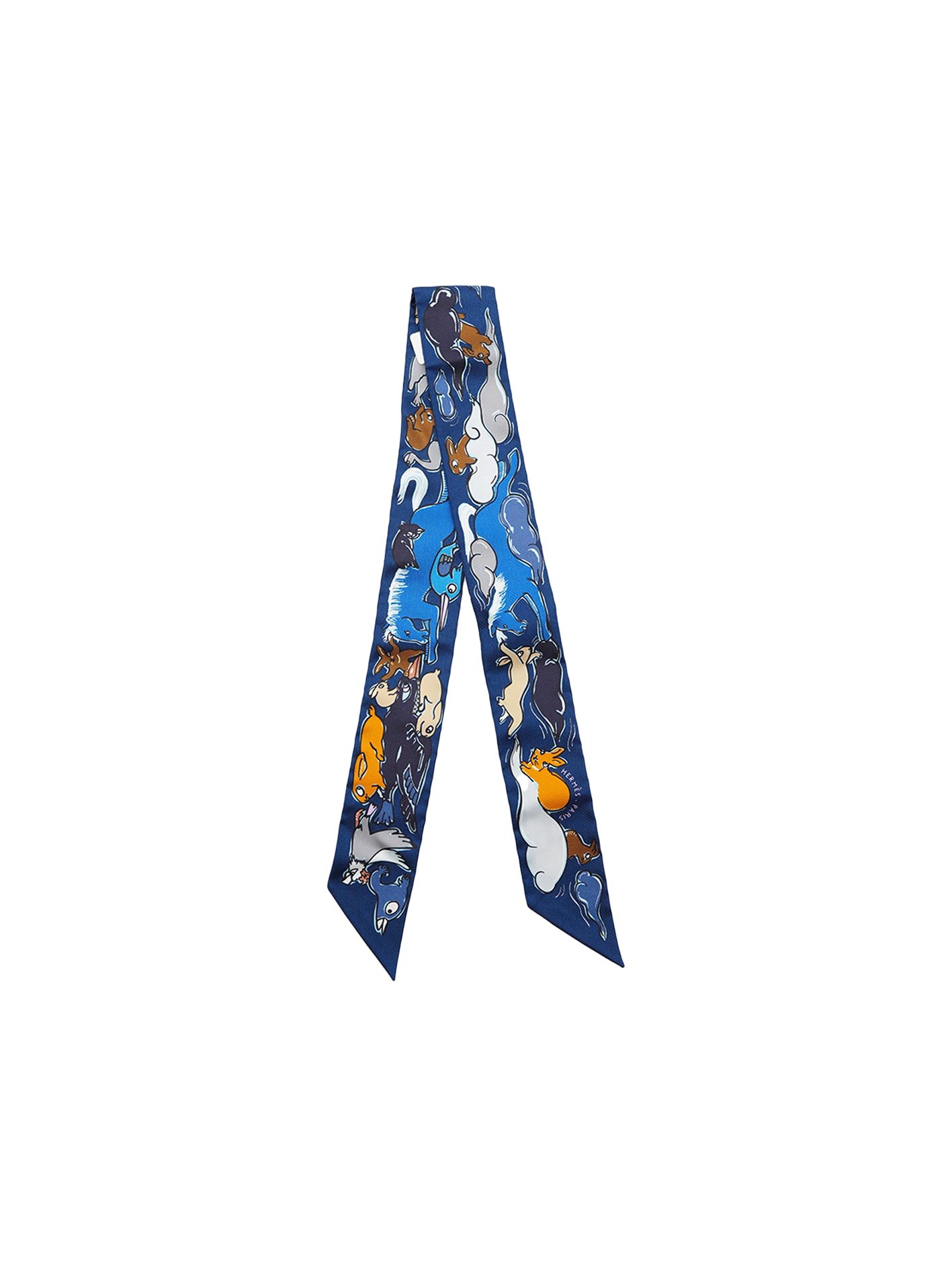 NEW HERMÈS MILLE ET UN LAPINS (BLEU) TWILLY