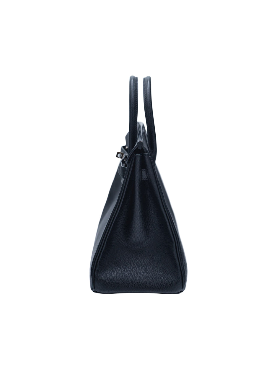 USED HERMES HAC 28 EPSOM BLACK PHW