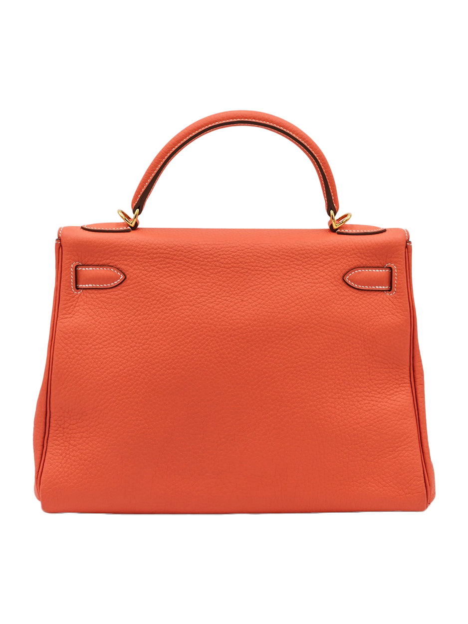 PRE-LOVED HERMES KELLY 32 TOGO CREVETTE GHW