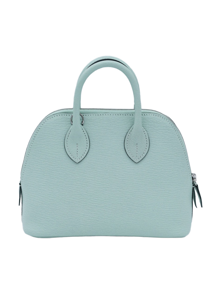 USED HERMES MINI BOLIDE MYSORE VERT FIZZ PHW