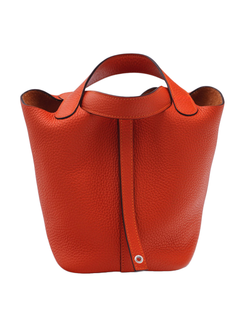 USED HERMES PICOTIN 18 TAURILLON CLEMENCE ORANGE PHW