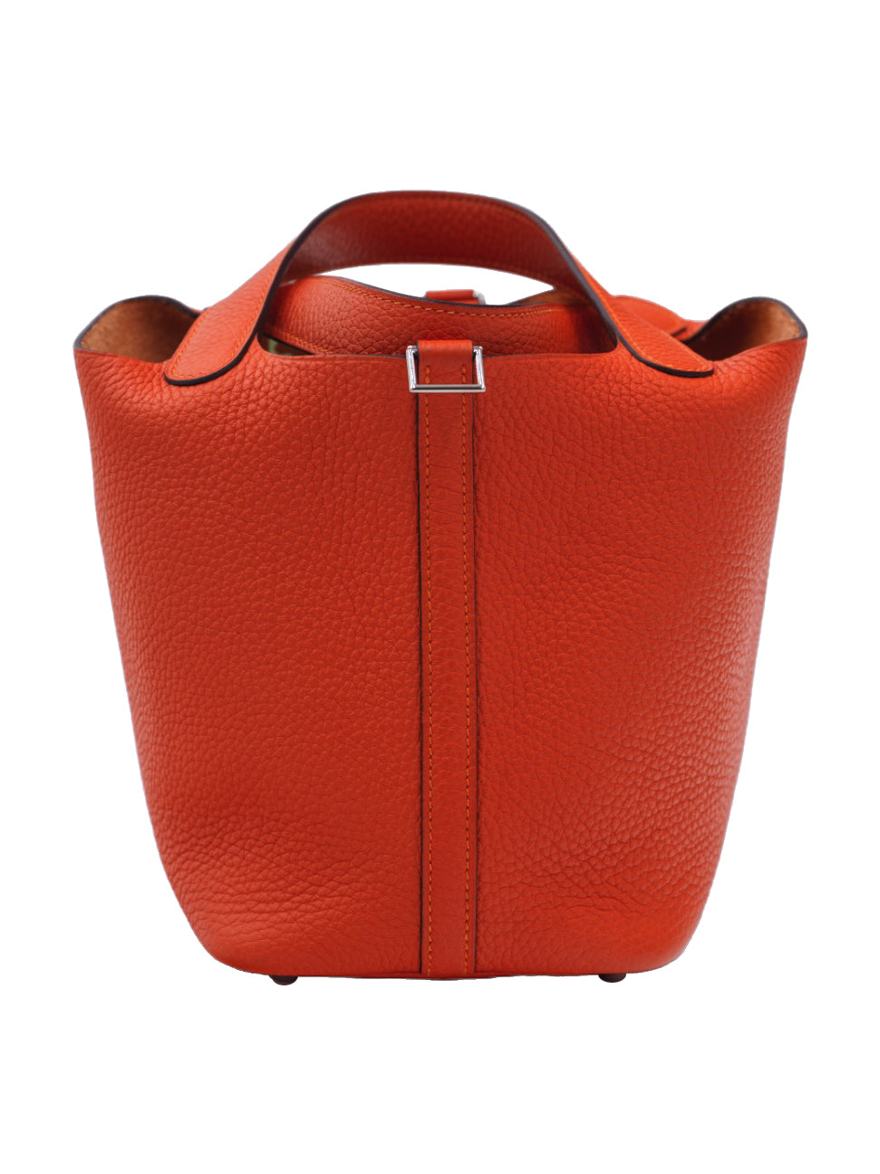 USED HERMES PICOTIN 18 TAURILLON CLEMENCE ORANGE PHW