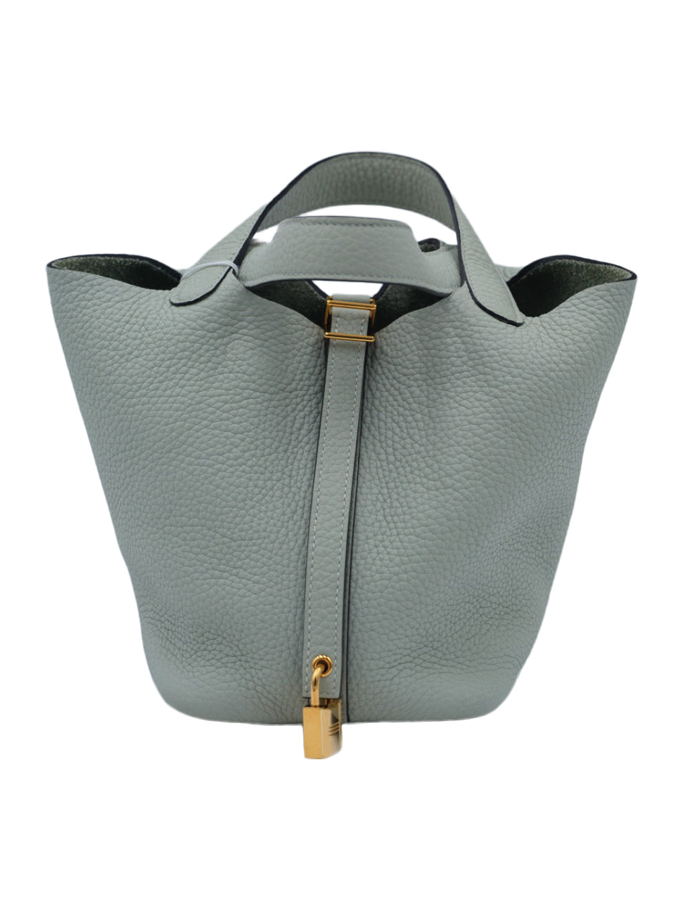 USED HERMES PICOTIN 18 TAURILLON CLEMENCE GRIS NEVE GHW