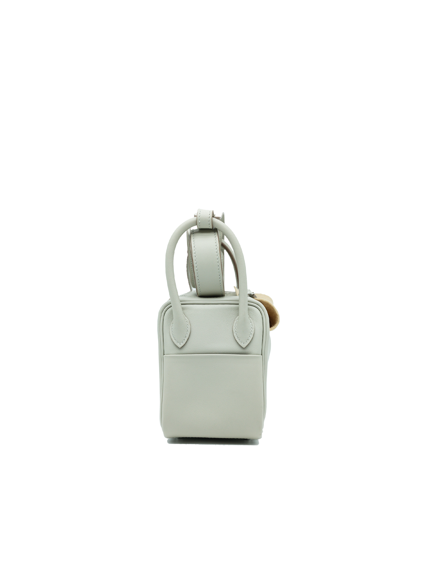 PRE-LOVED HERMÈS MINI LINDY SWIFT GRIS PERLE PHW